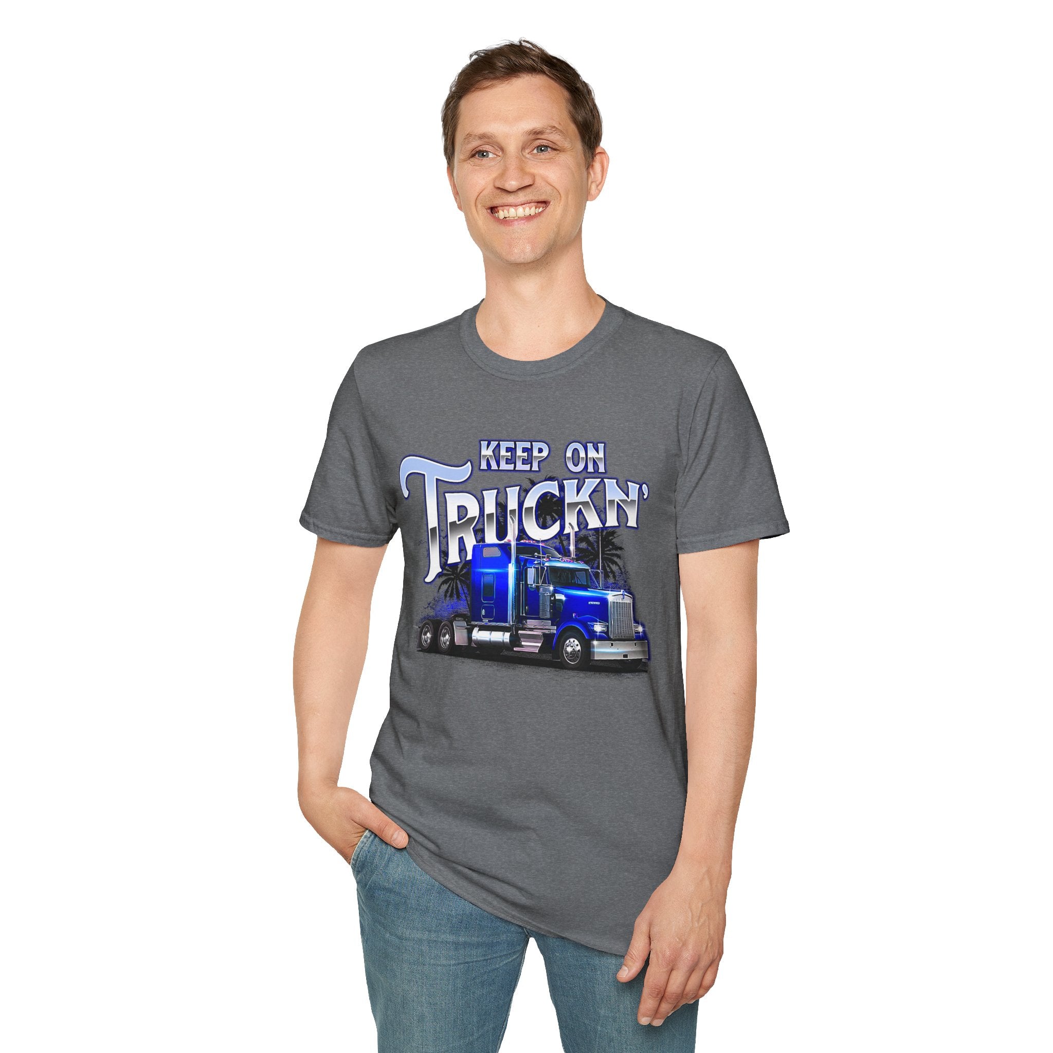 Keep On Truckn Trucker Soft Style T-Shirt