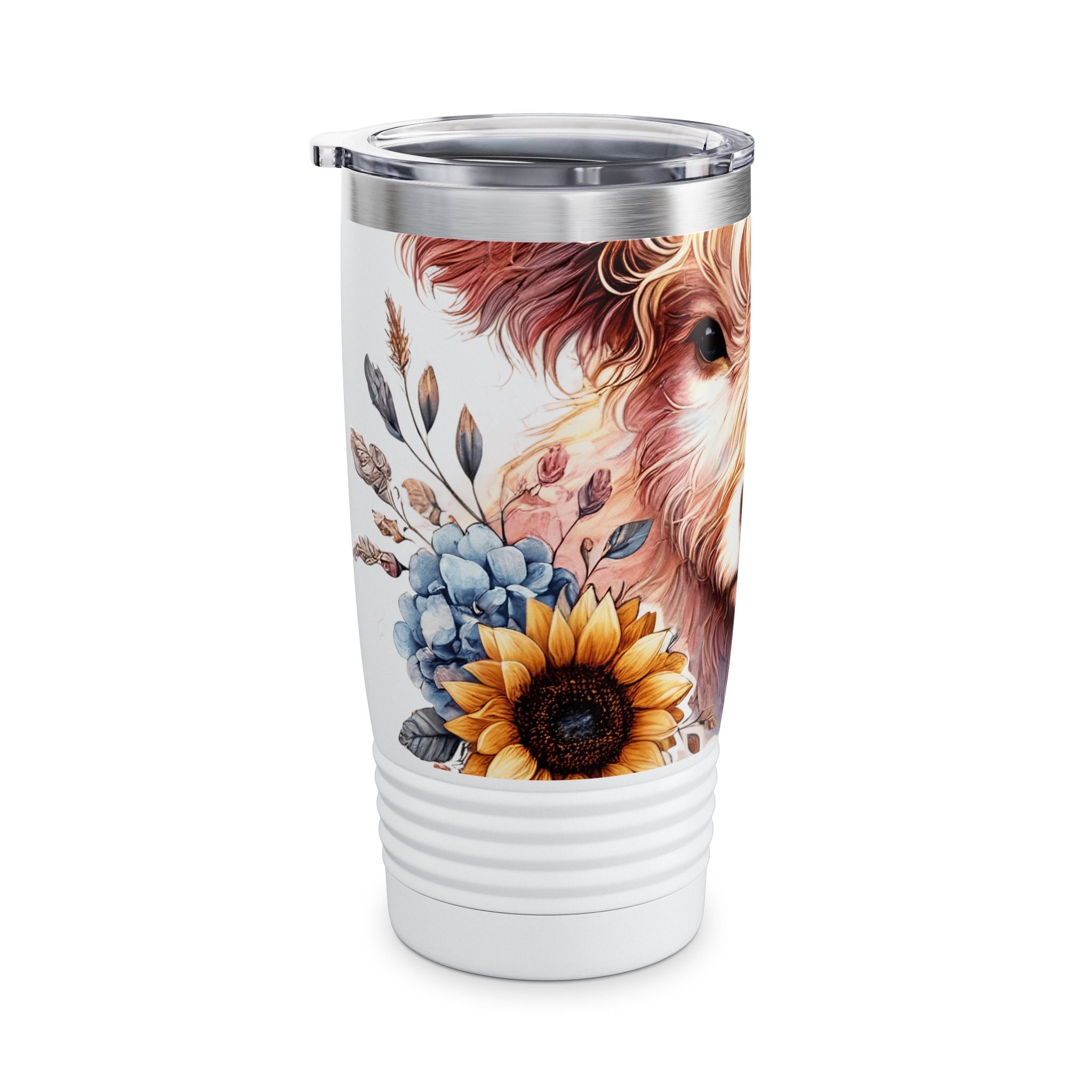 Highland Cow "Gigi" 20oz Ringneck Tumbler