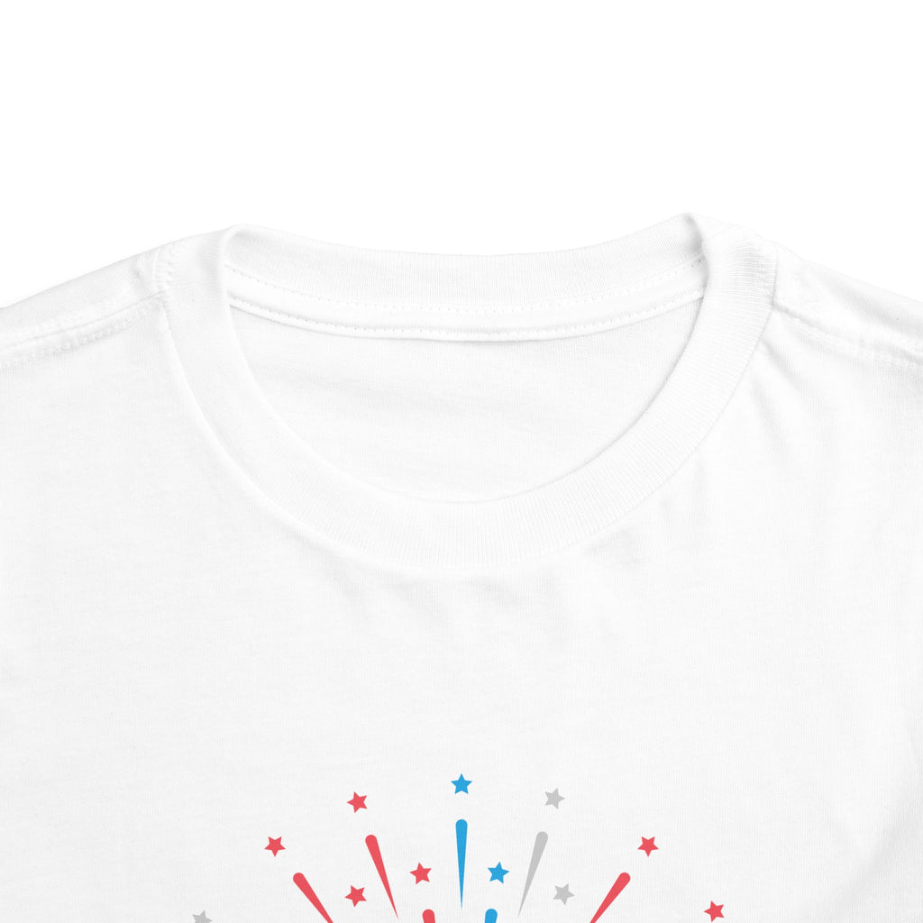 Cupcake with Fireworks Toddler Tee | 2T-5T