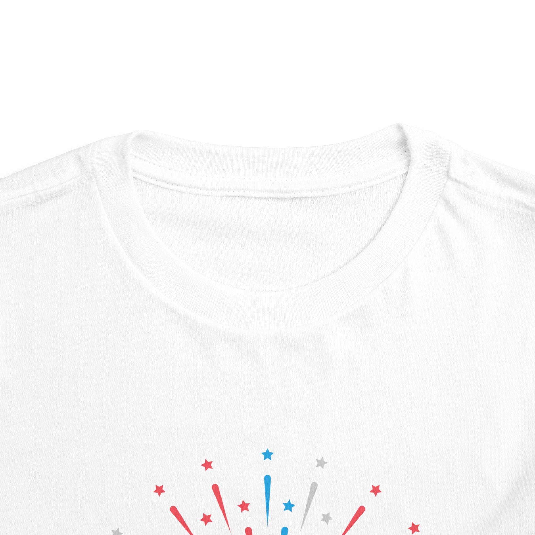 Cupcake with Fireworks Toddler Tee | 2T-5T