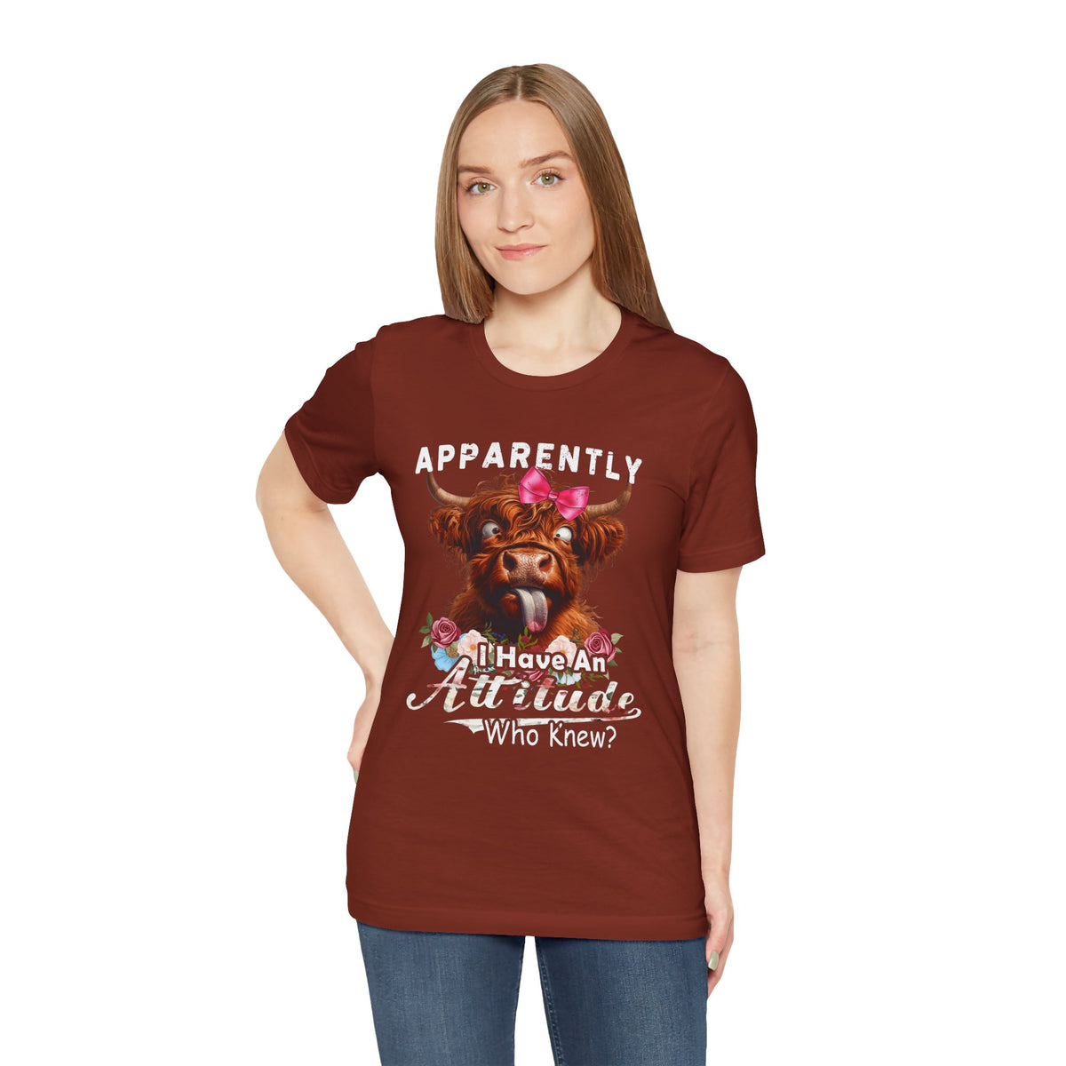 Apparently, I Have an Attitude Who Knew Unisex Jersey Short Sleeve Tee