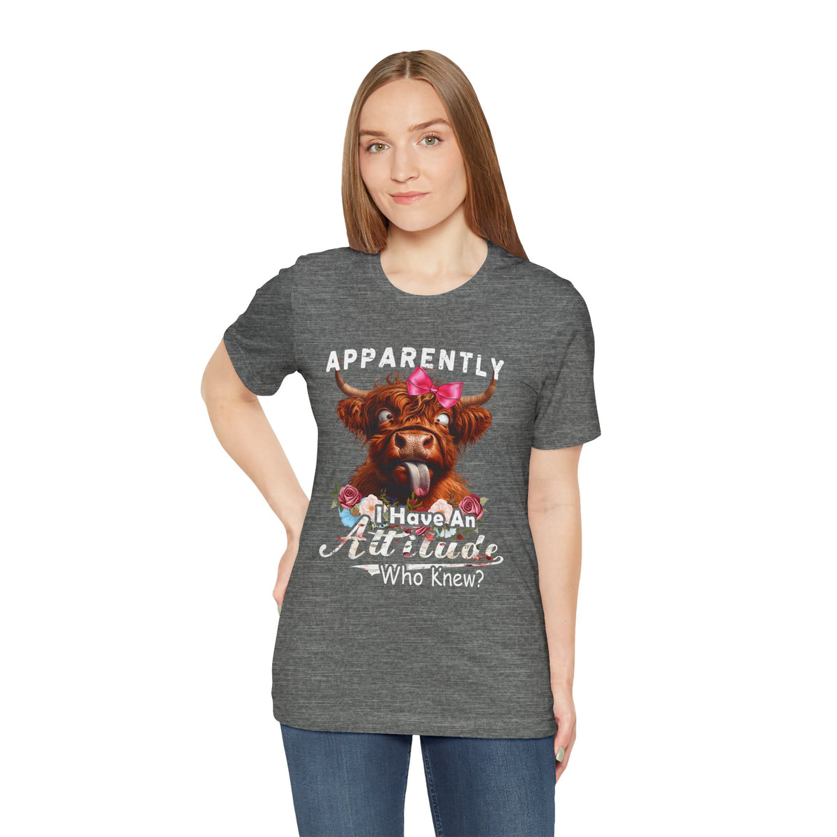 Apparently, I Have an Attitude Who Knew Unisex Jersey Short Sleeve Tee