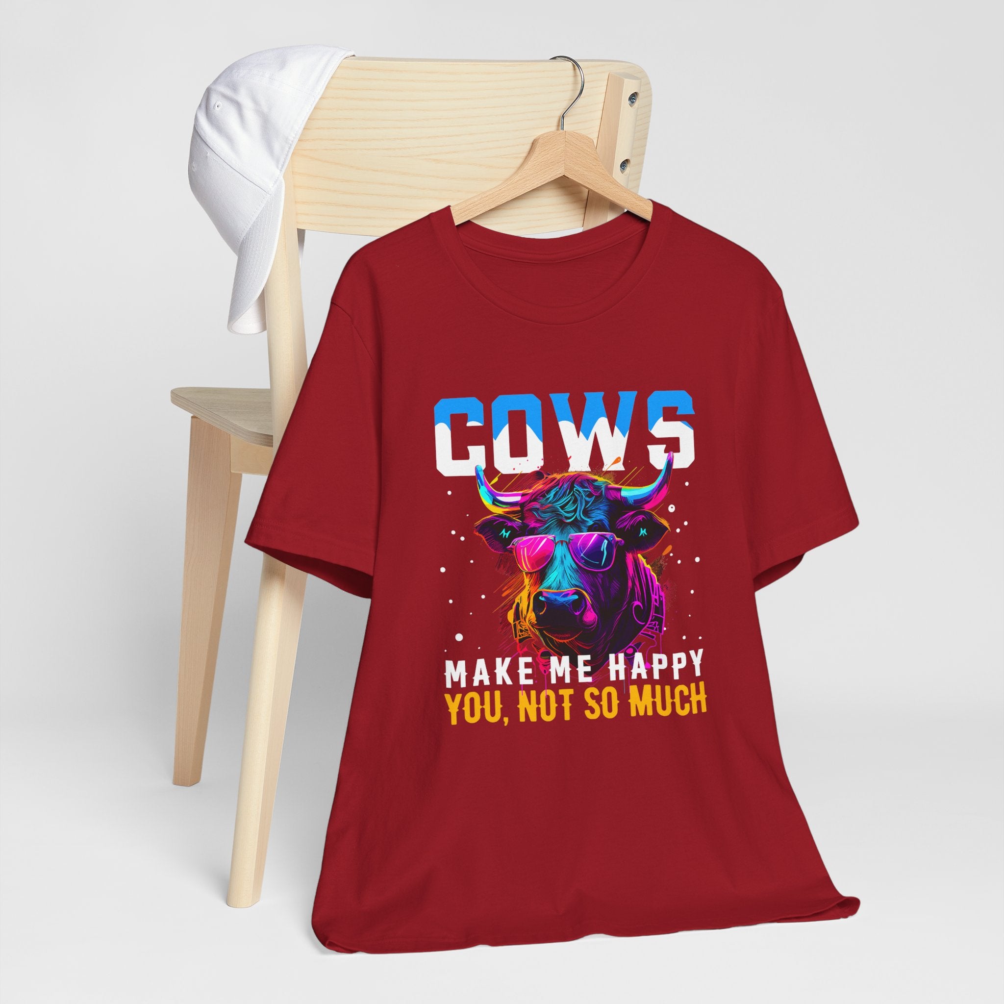 Cows Make Me Happy You Not So Much Unisex Jersey Short Sleeve Tee