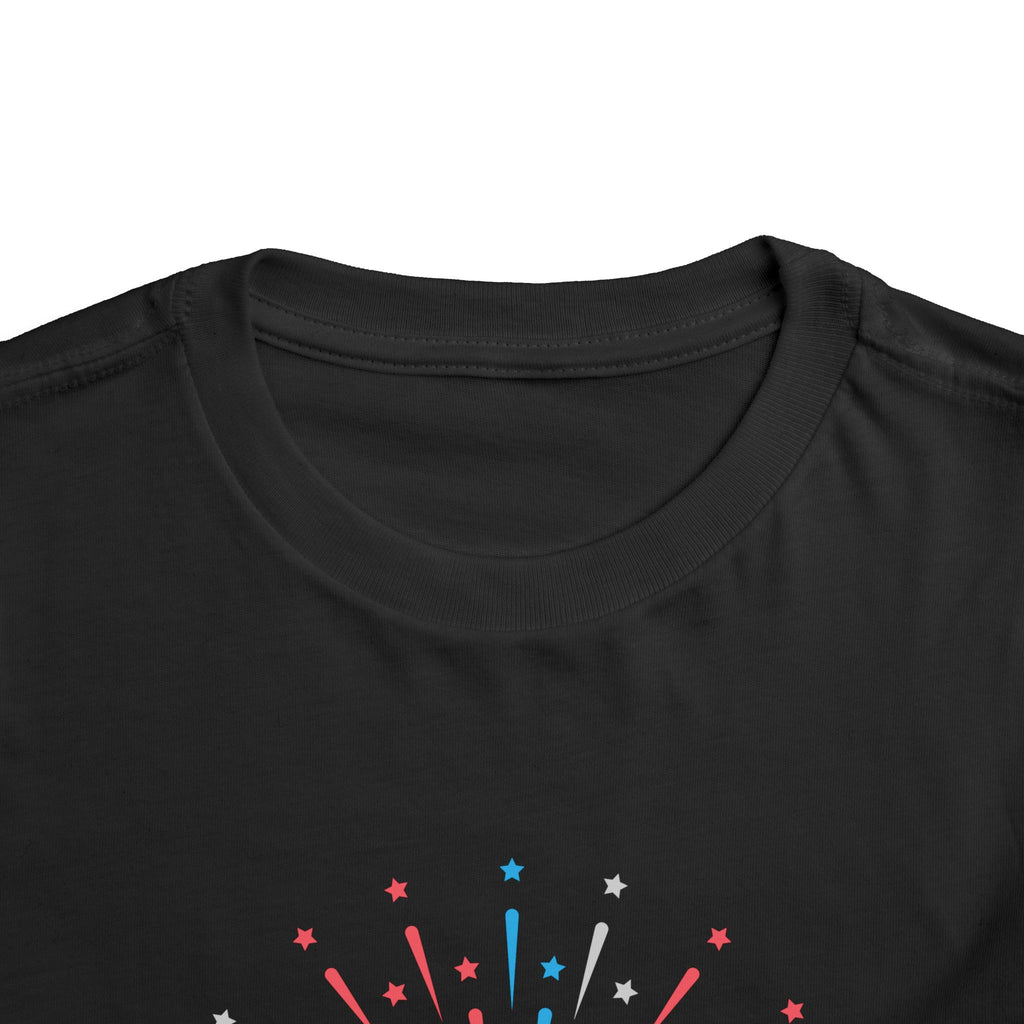 Cupcake with Fireworks Toddler Tee | 2T-5T