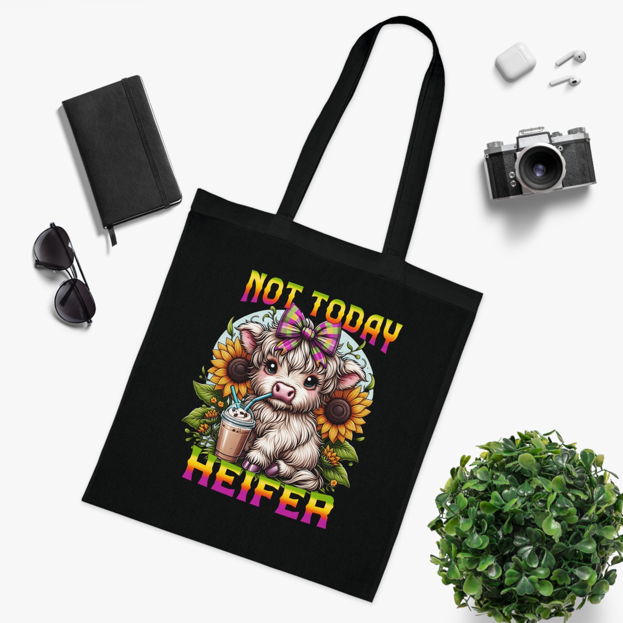 Not Today Heifer Cotton Tote