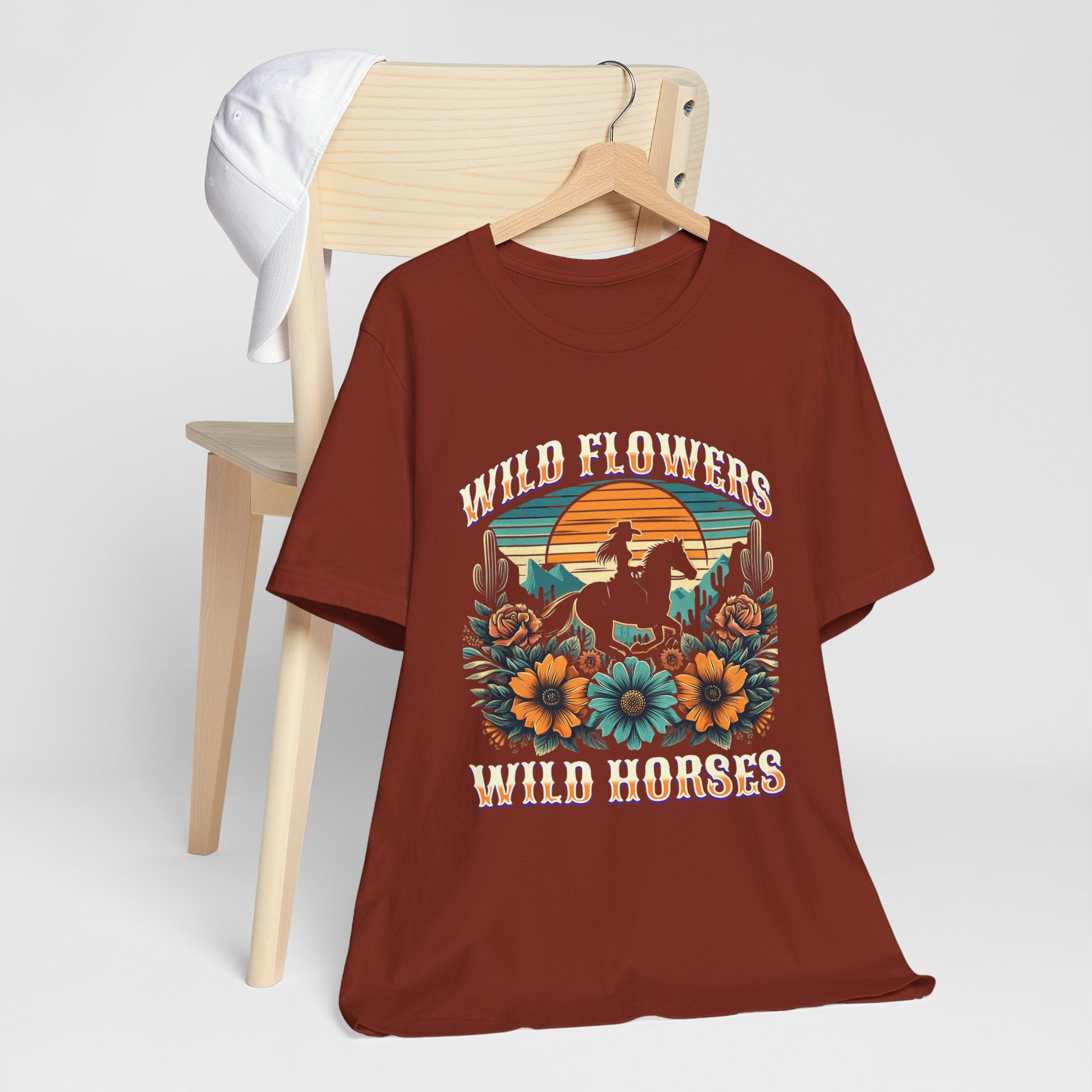 Wildflowers & Wild Horses Western T‑Shirt