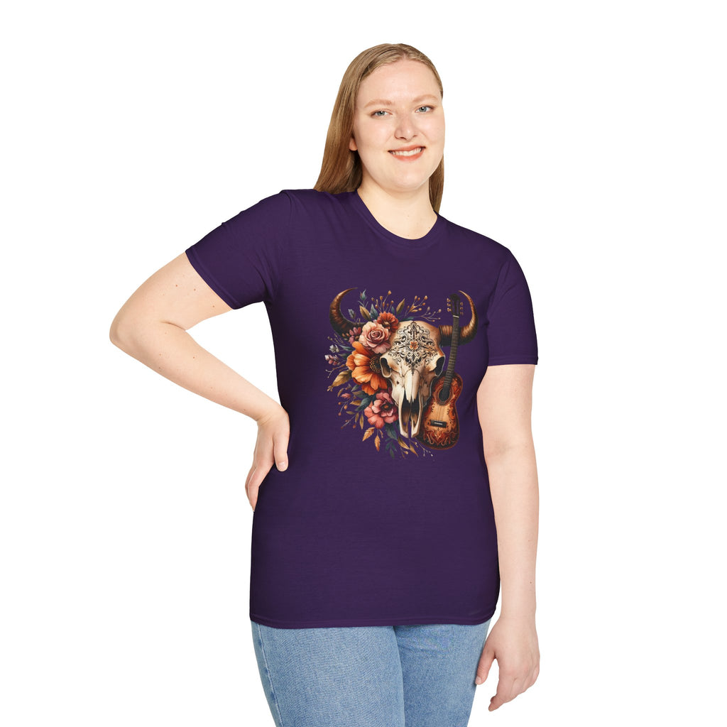 Western Skull Unisex Soft style T-Shirt