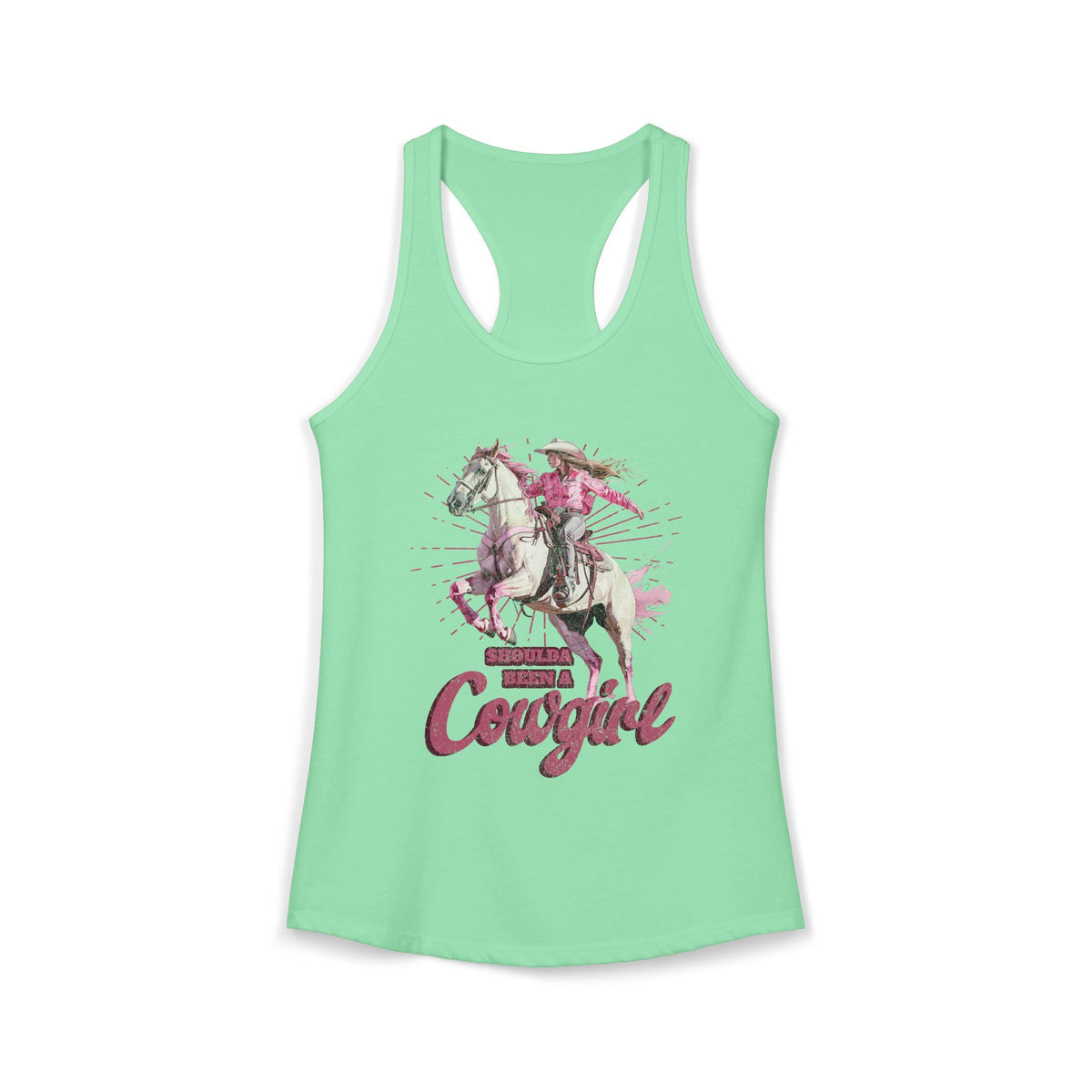 Shoulda Been a Cowgirl Women's Ideal Racerback Tank