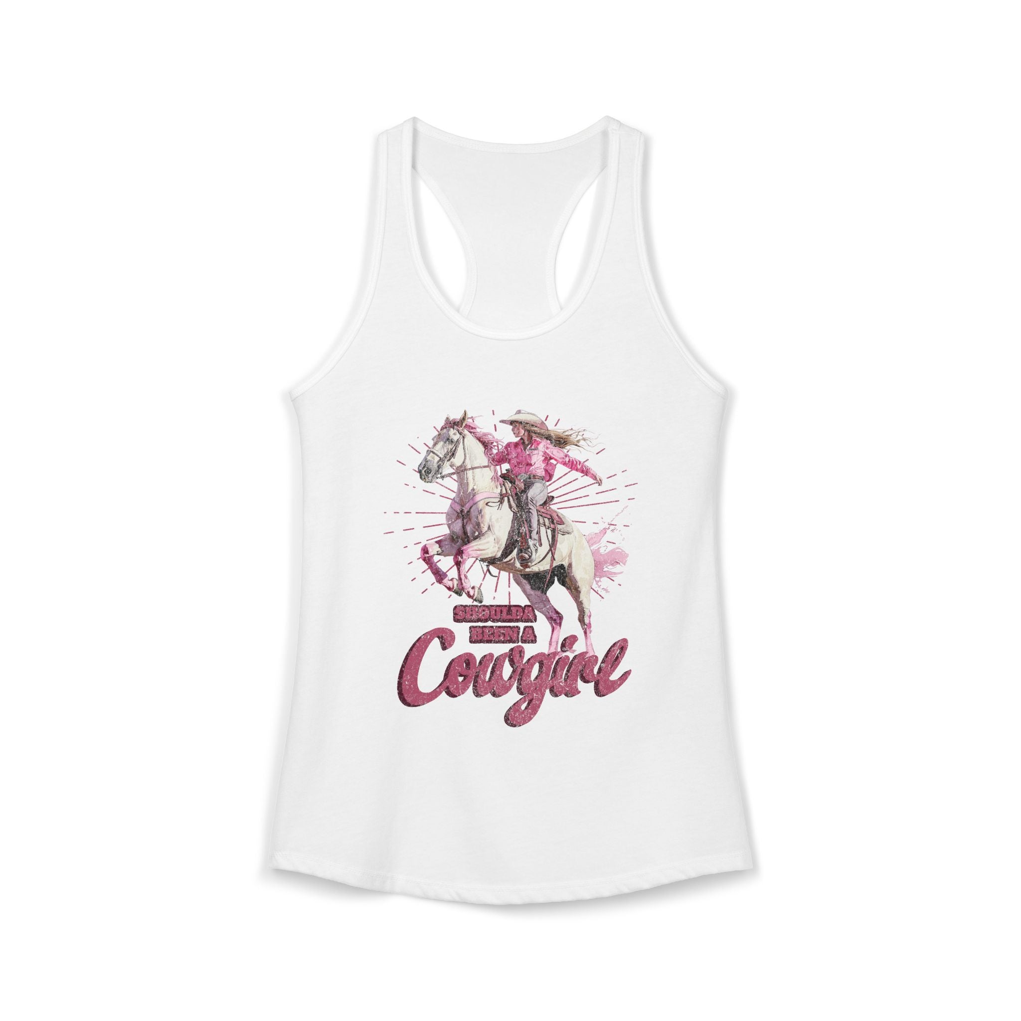 Shoulda Been a Cowgirl Women's Ideal Racerback Tank