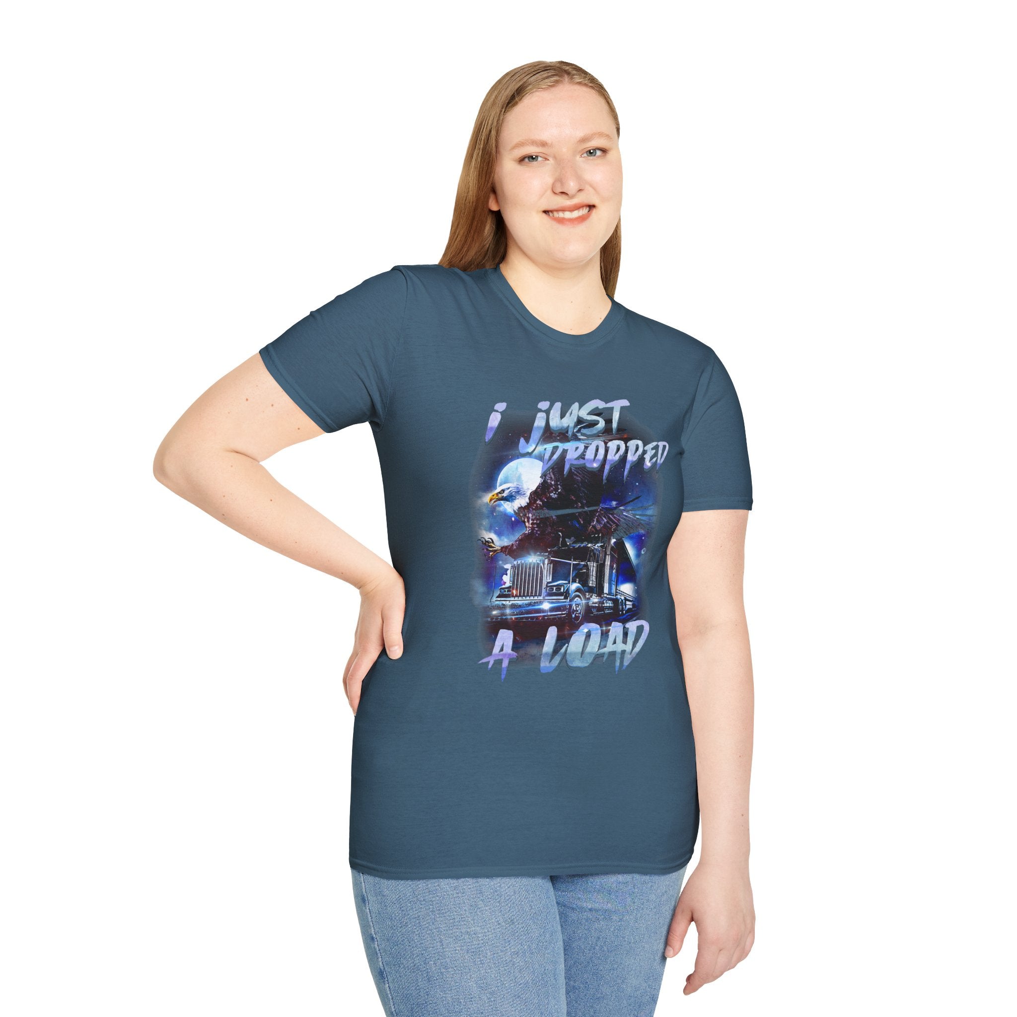Just Dropped a Load Trucker Softstyle T-Shirt