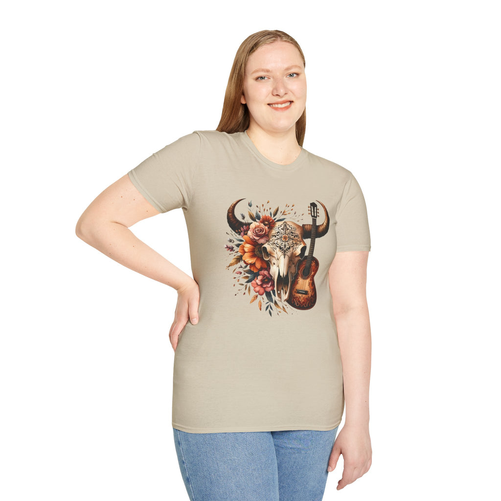 Western Skull Unisex Soft style T-Shirt
