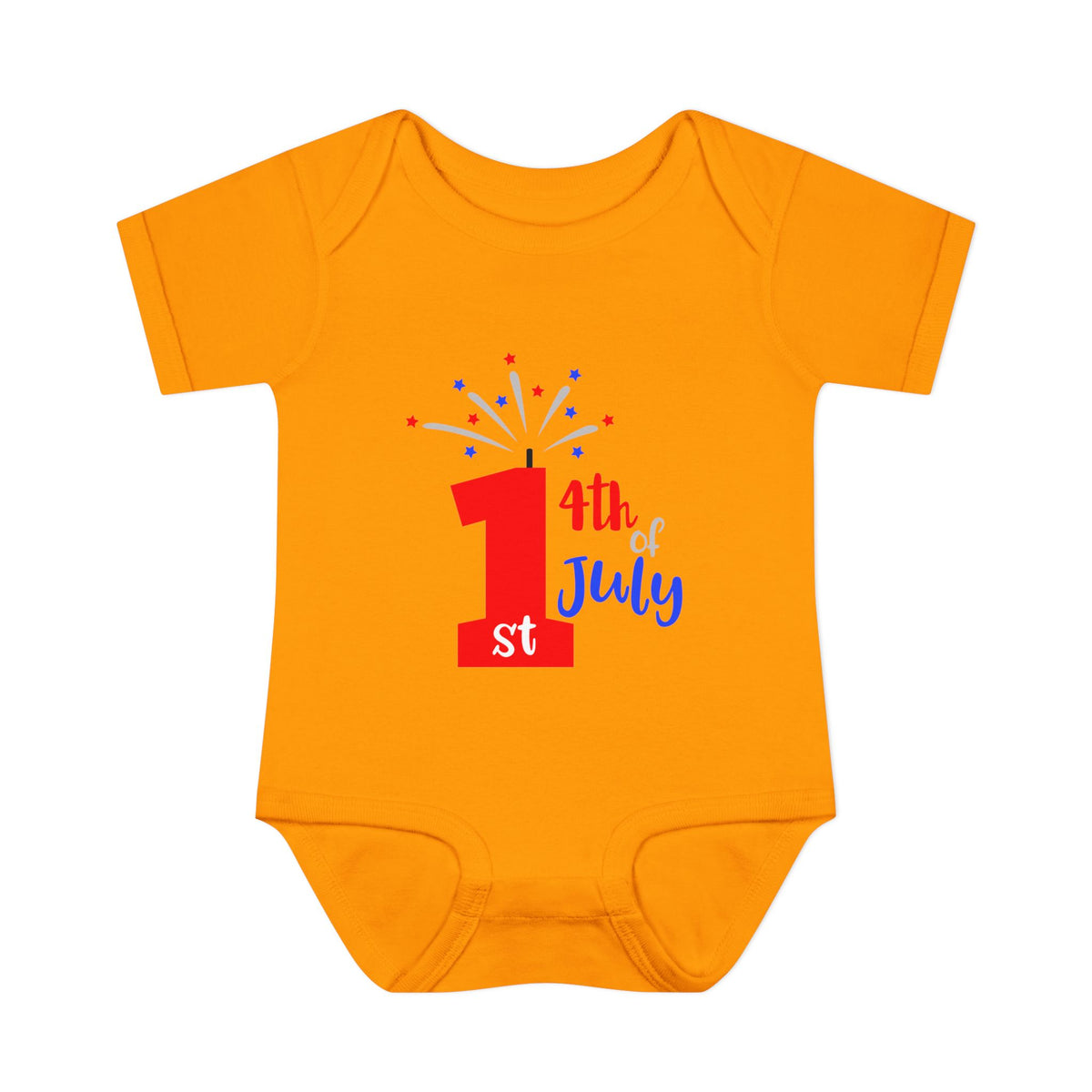1st 4th of July Baby Bodysuit | Patriotic Fireworks Infant Onesie
