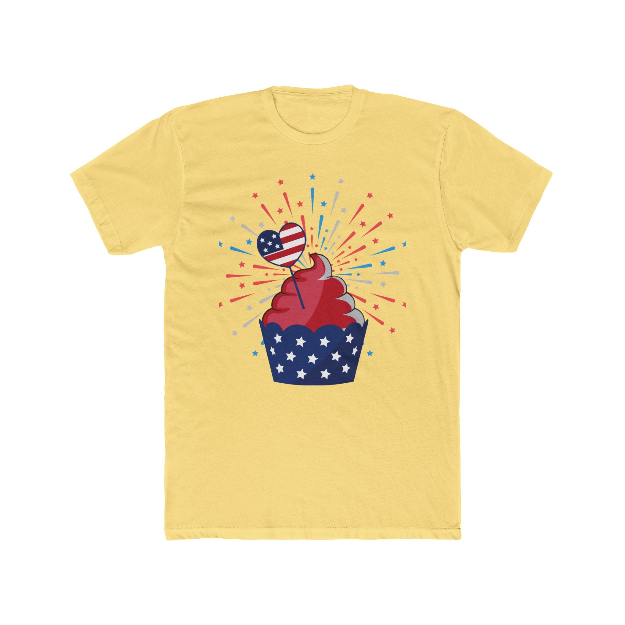 Cupcake Firework 4th of July T-Shirt | Patriotic Independence Day Tee