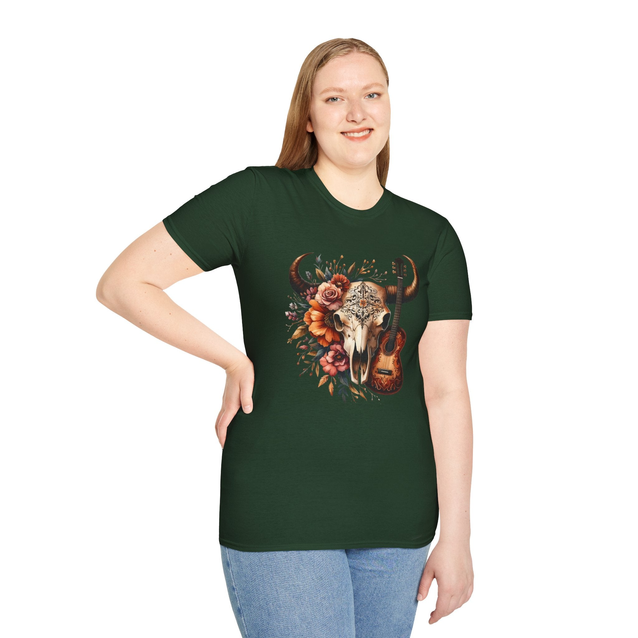 Western Skull Unisex Soft style T-Shirt