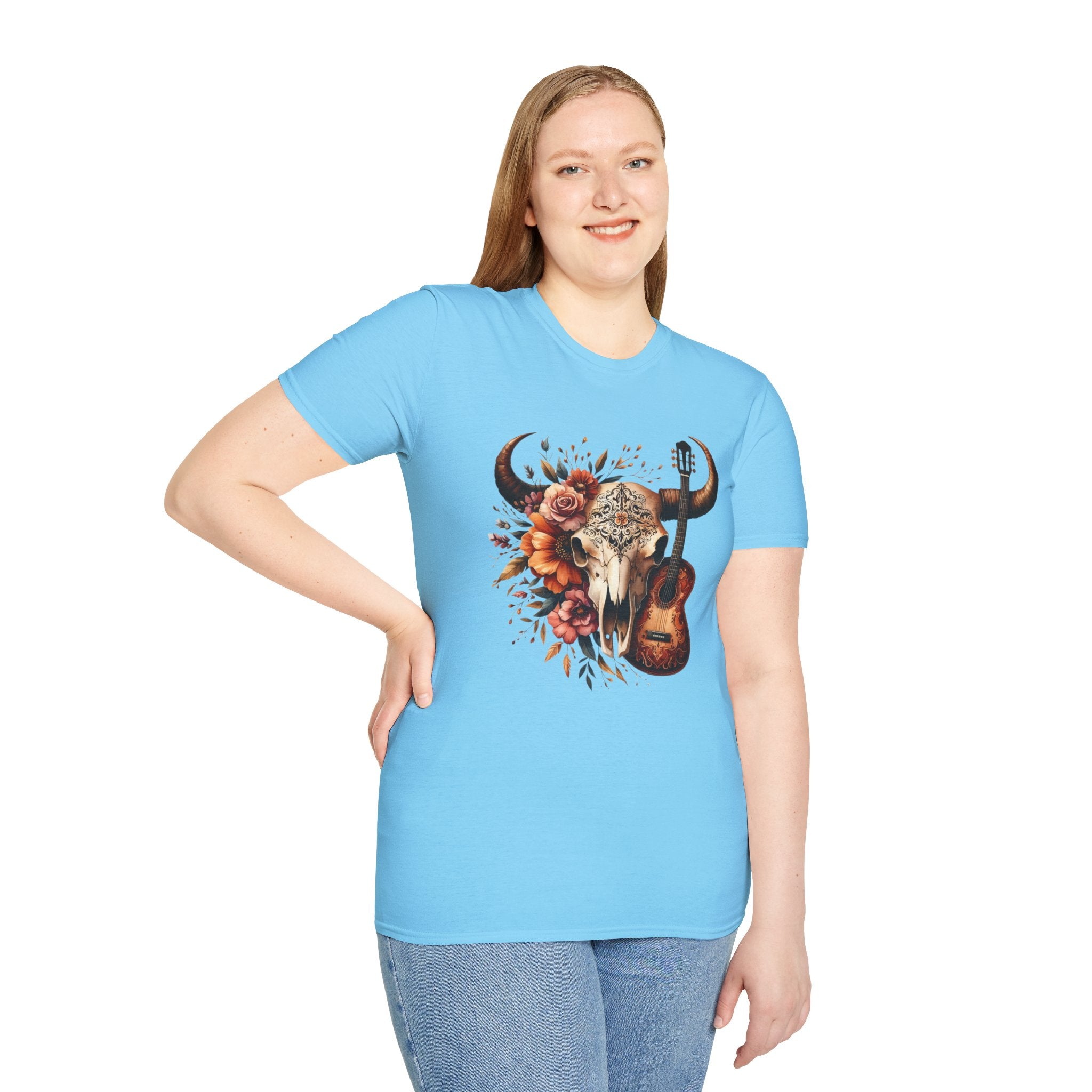Western Skull Unisex Soft style T-Shirt