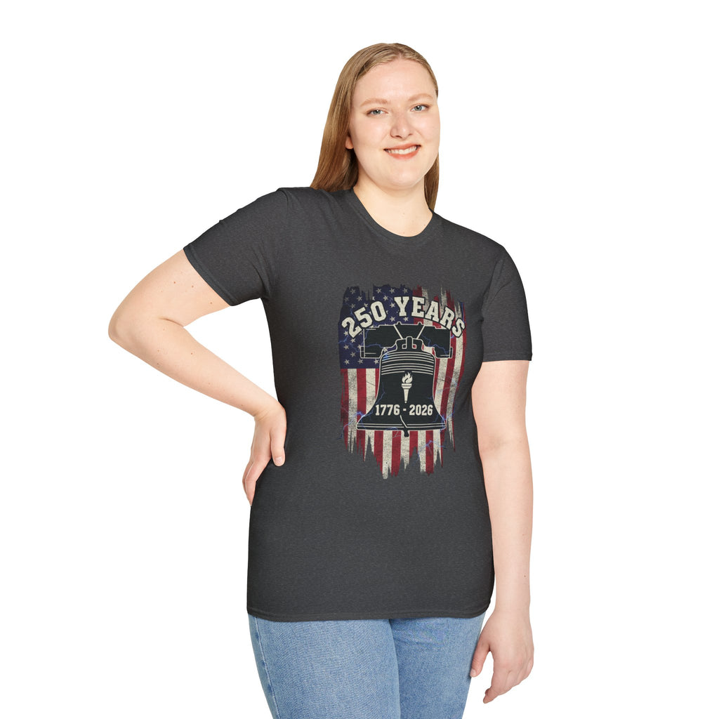 1776 To 2026 250 Years of America Unisex Softstyle T-Shirt