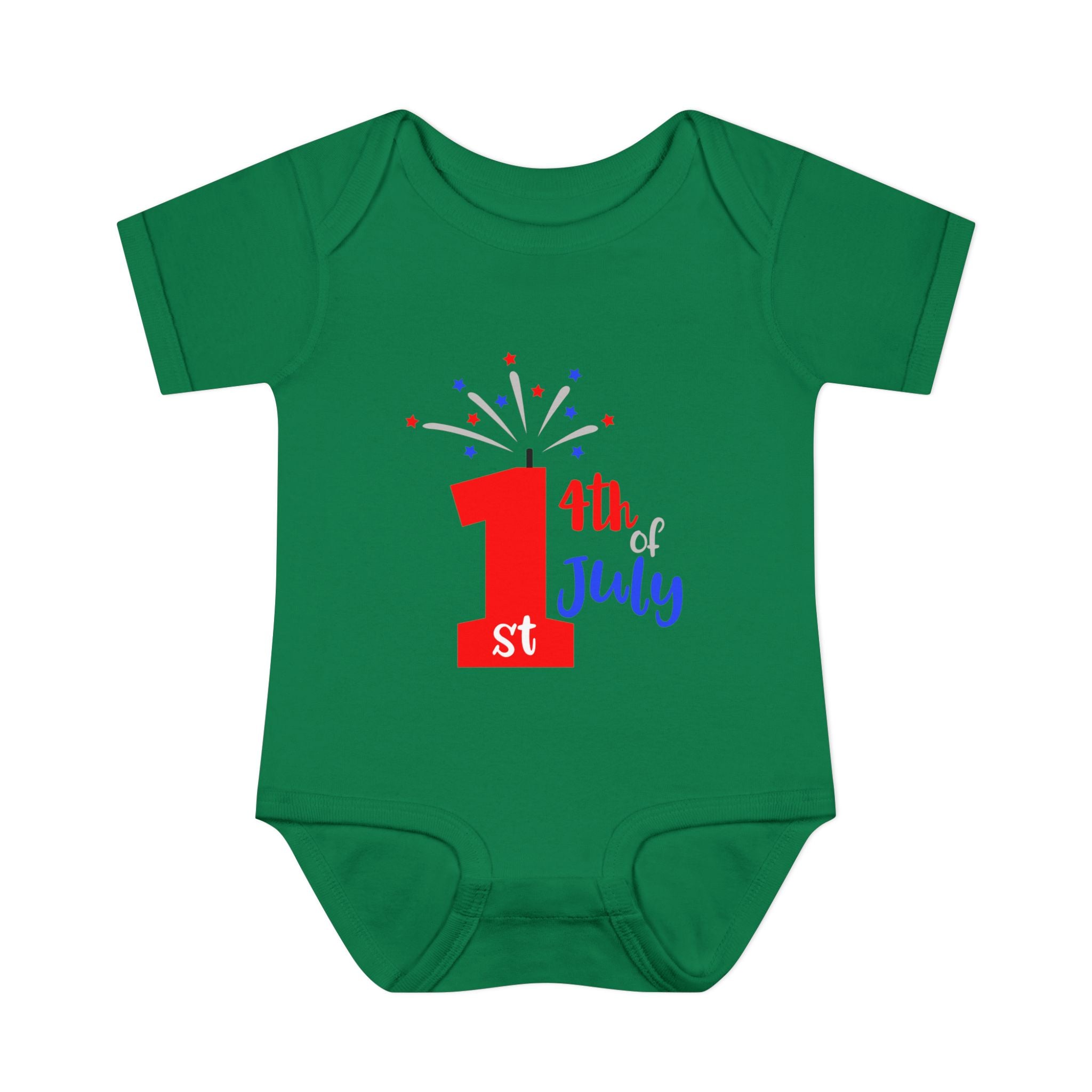 1st 4th of July Baby Bodysuit | Patriotic Fireworks Infant Onesie