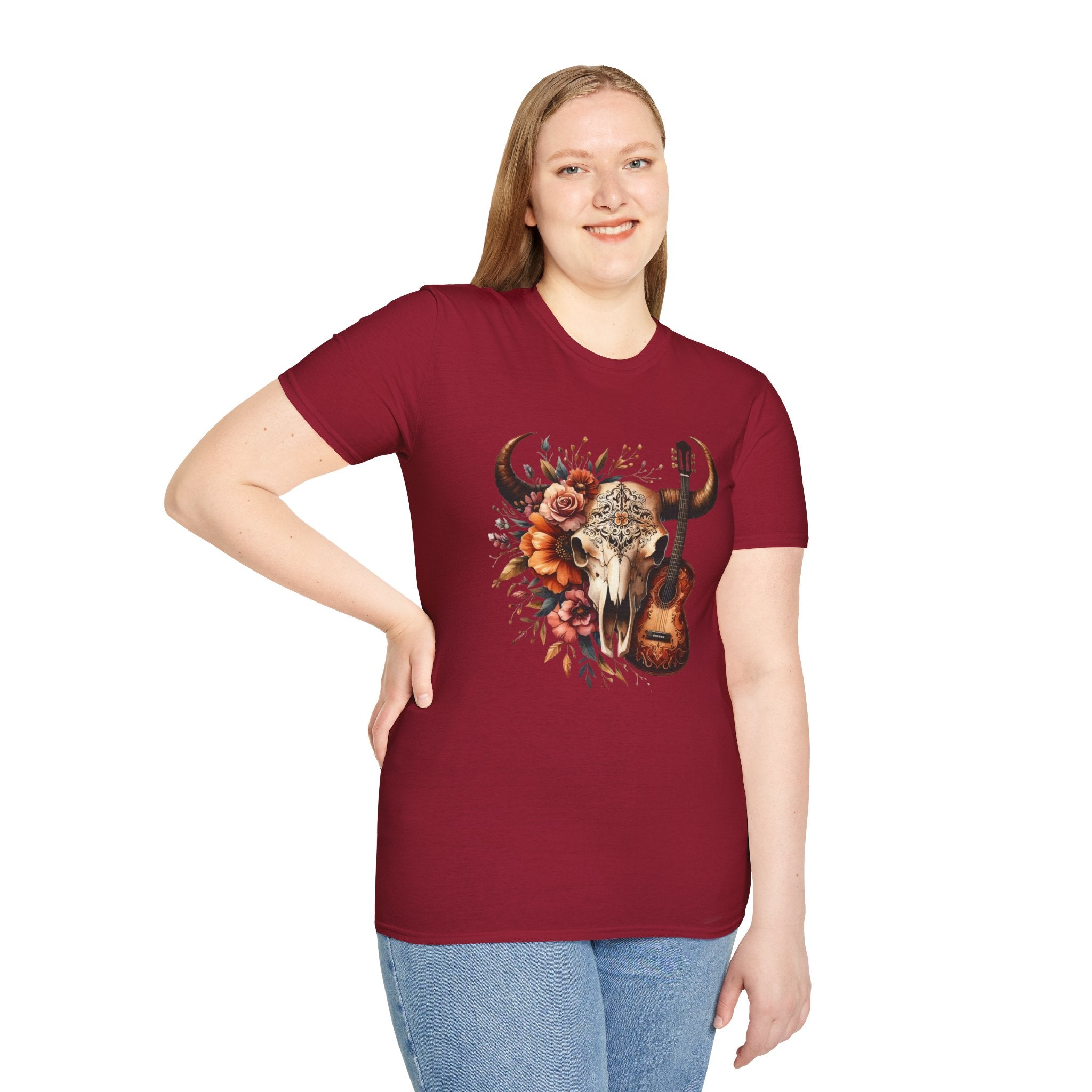 Western Skull Unisex Soft style T-Shirt