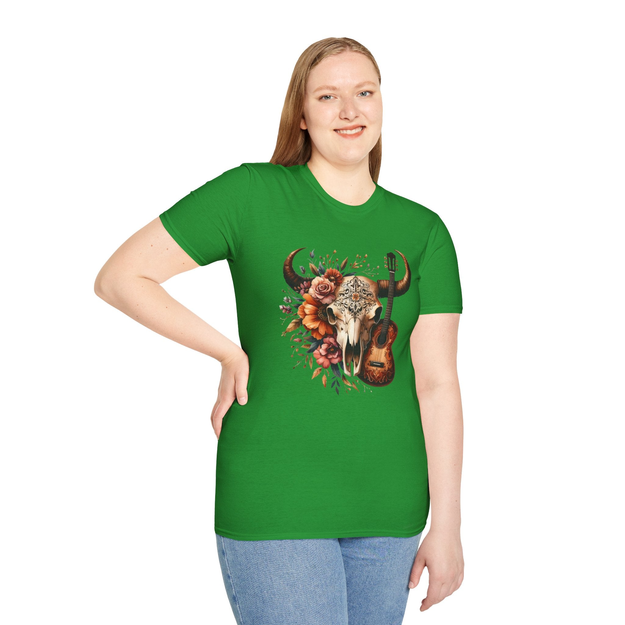 Western Skull Unisex Soft style T-Shirt