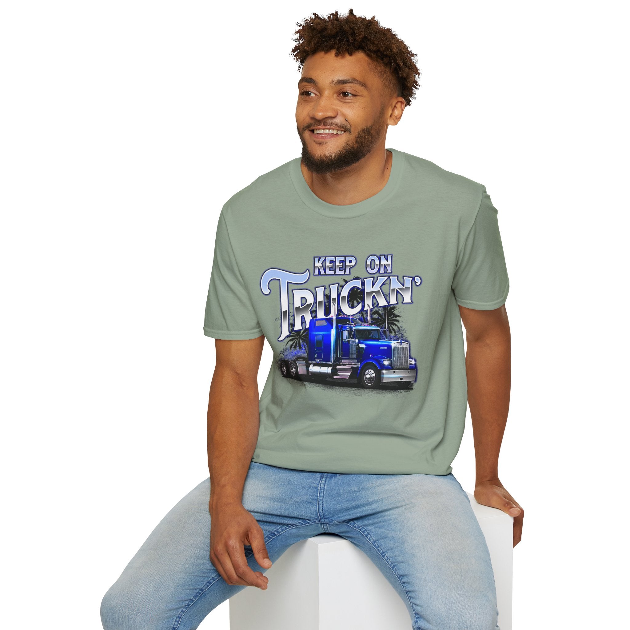 Keep On Truckn Trucker Soft Style T-Shirt