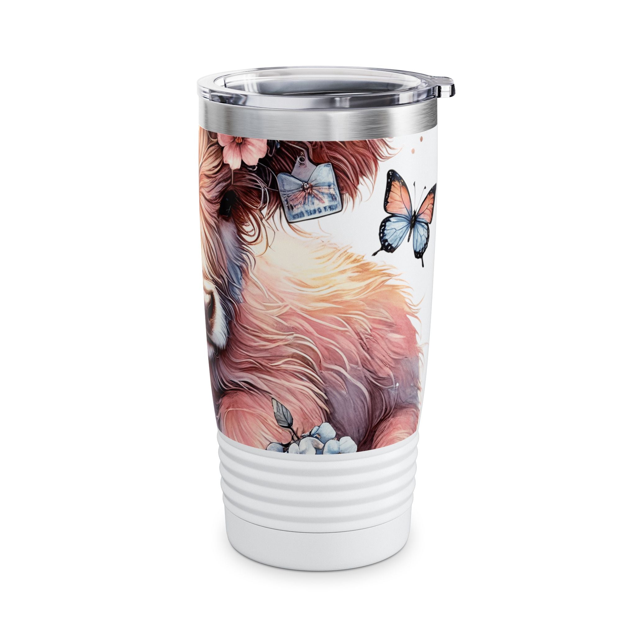 Highland Cow "Gigi" 20oz Ringneck Tumbler