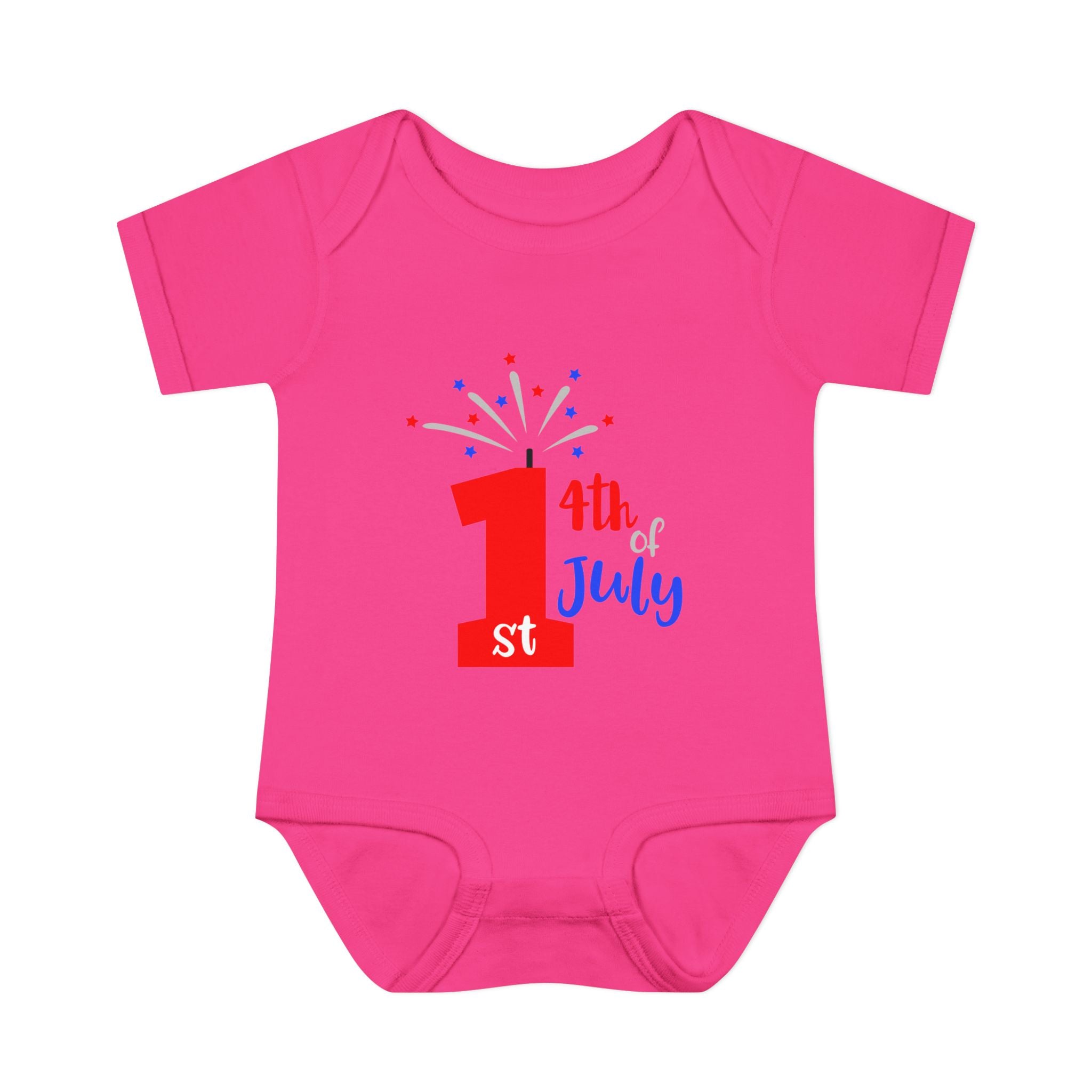 1st 4th of July Baby Bodysuit | Patriotic Fireworks Infant Onesie