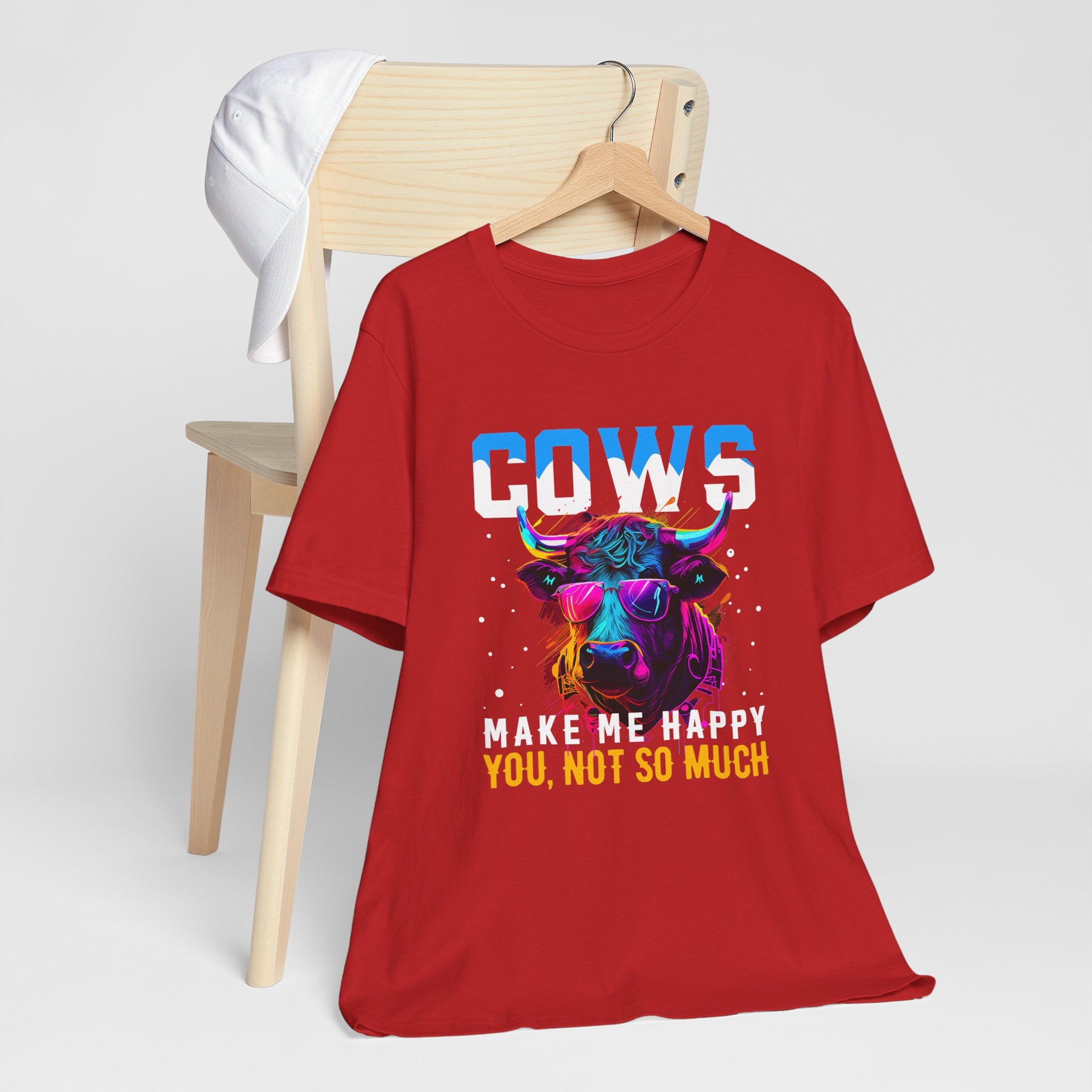Cows Make Me Happy You Not So Much Unisex Jersey Short Sleeve Tee