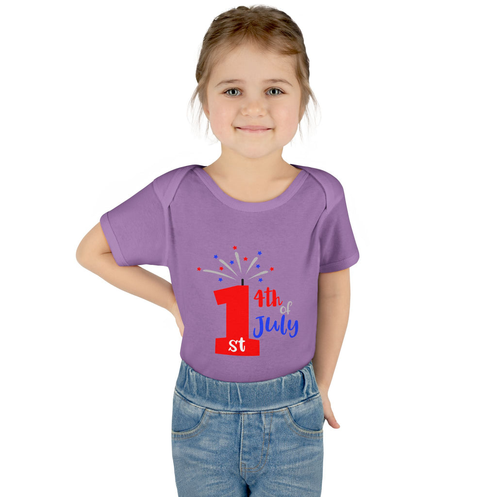 1st 4th of July Baby Bodysuit | Patriotic Fireworks Infant Onesie