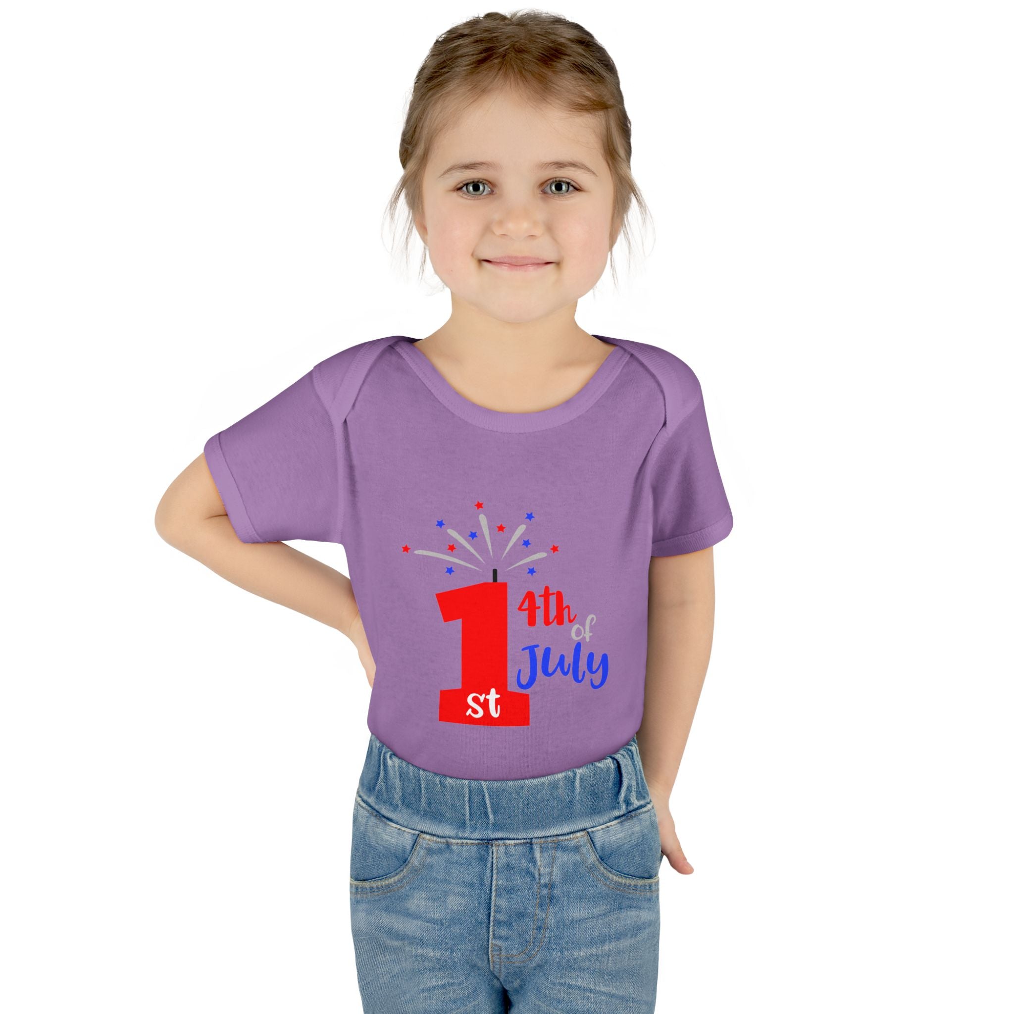 1st 4th of July Baby Bodysuit | Patriotic Fireworks Infant Onesie