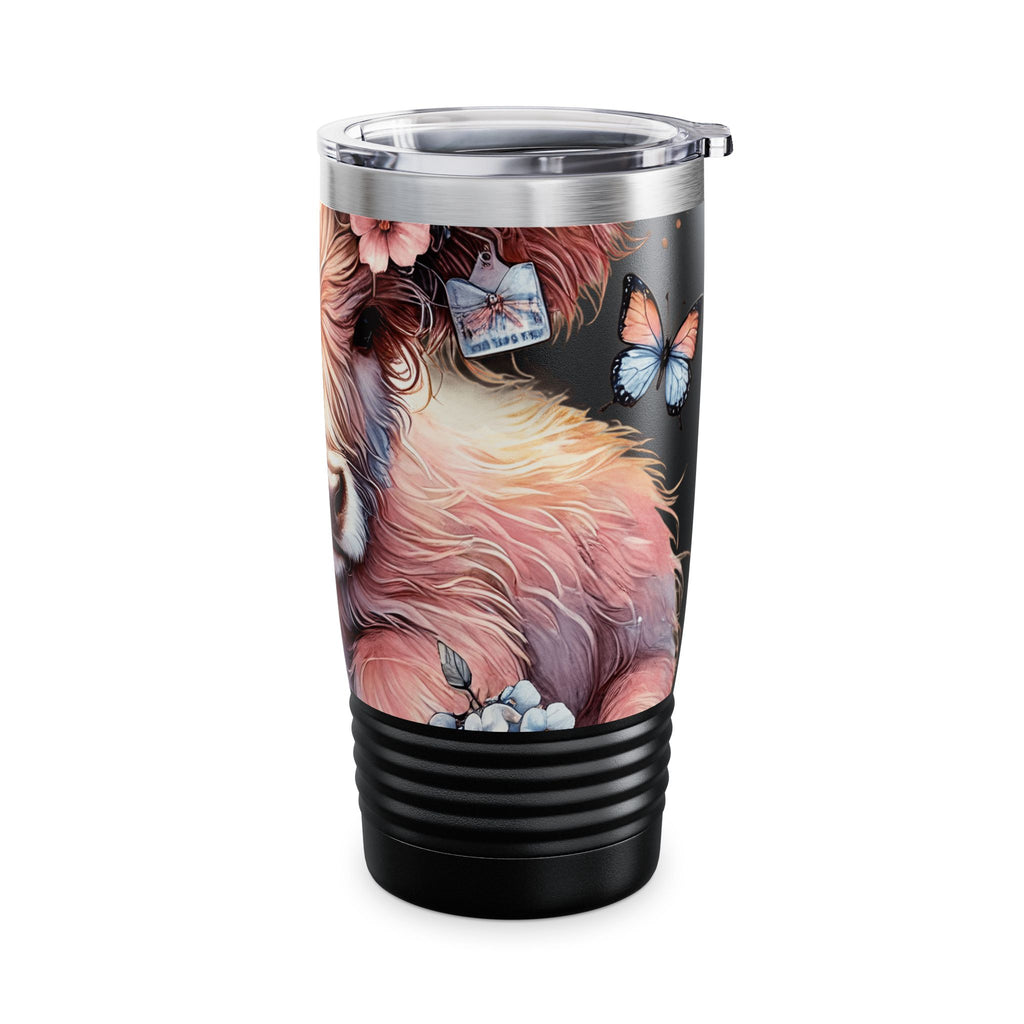 Highland Cow "Gigi" 20oz Ringneck Tumbler