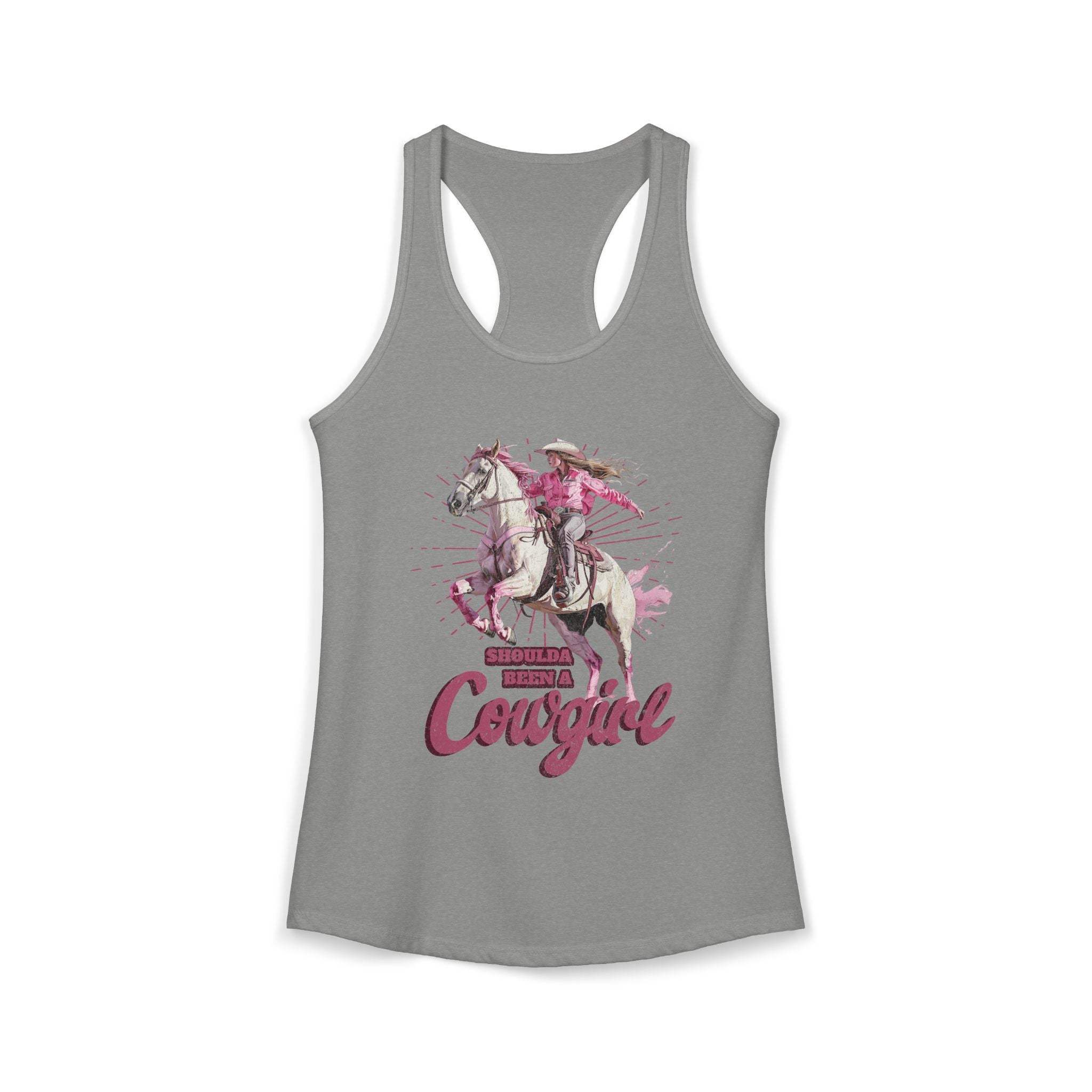 Shoulda Been a Cowgirl Women's Ideal Racerback Tank