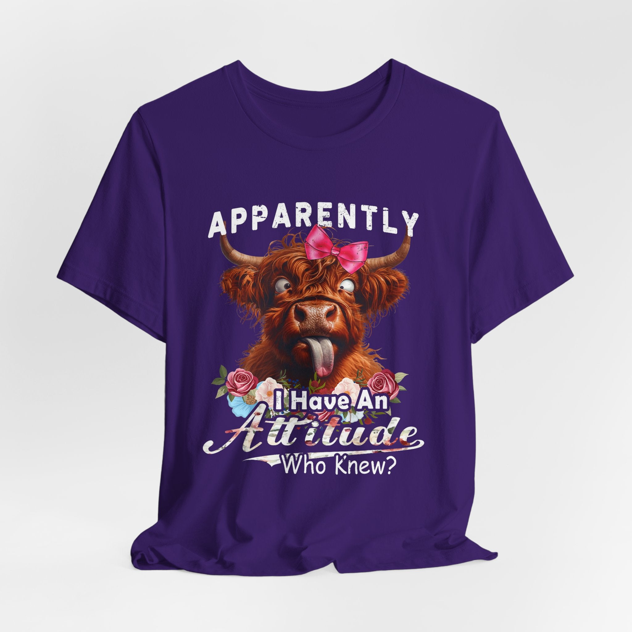 Apparently, I Have an Attitude Who Knew Unisex Jersey Short Sleeve Tee