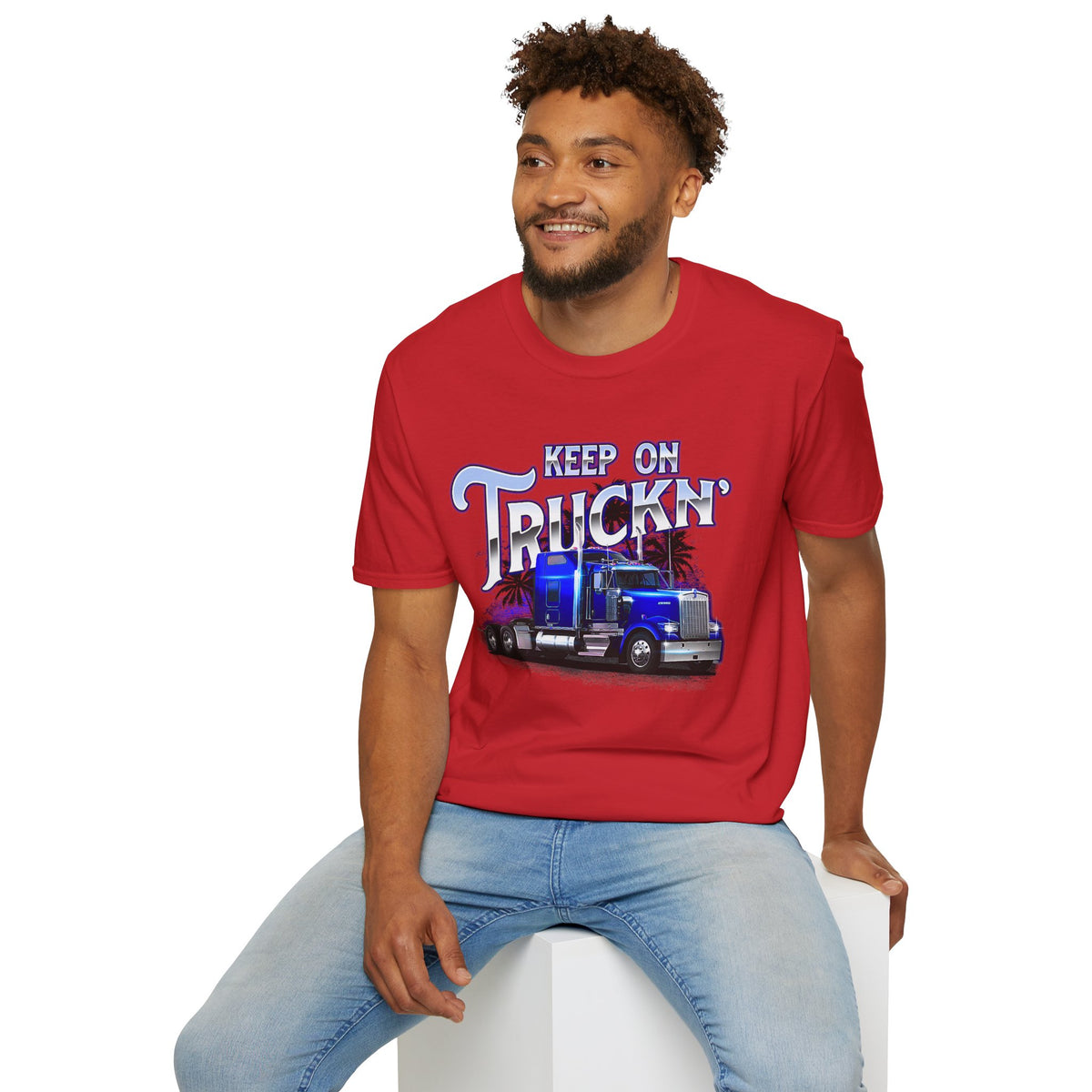 Keep On Truckn Trucker Soft Style T-Shirt