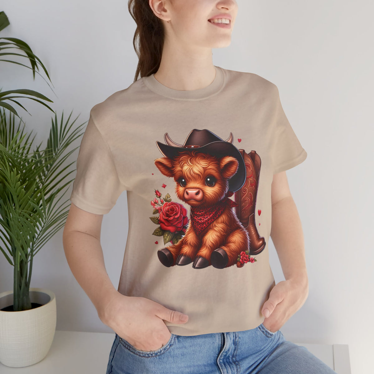 Baby Highland Cow Unisex Jersey Short Sleeve Tee