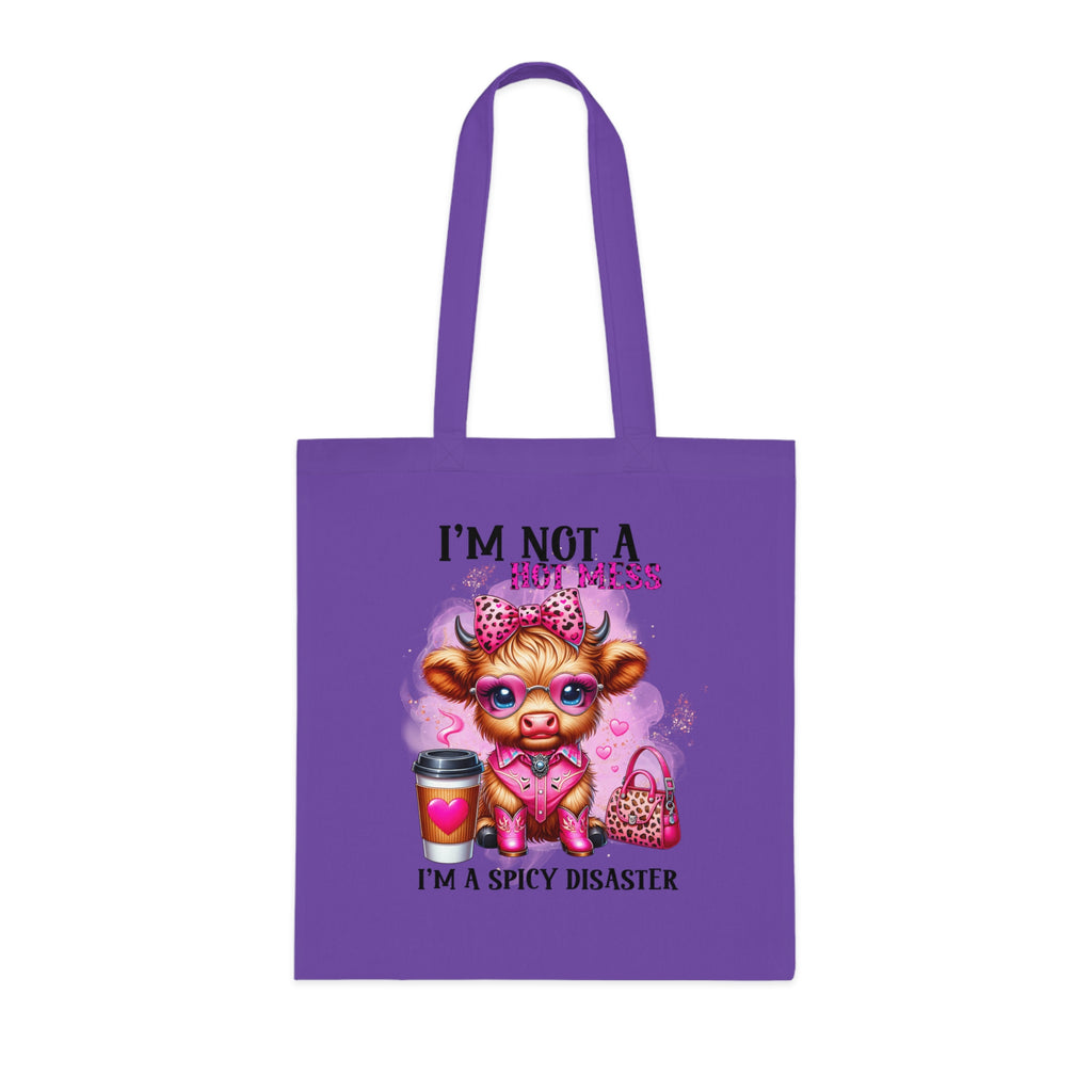 I'm Not a Hot Mess I'm A Spicy Disaster Cotton Tote