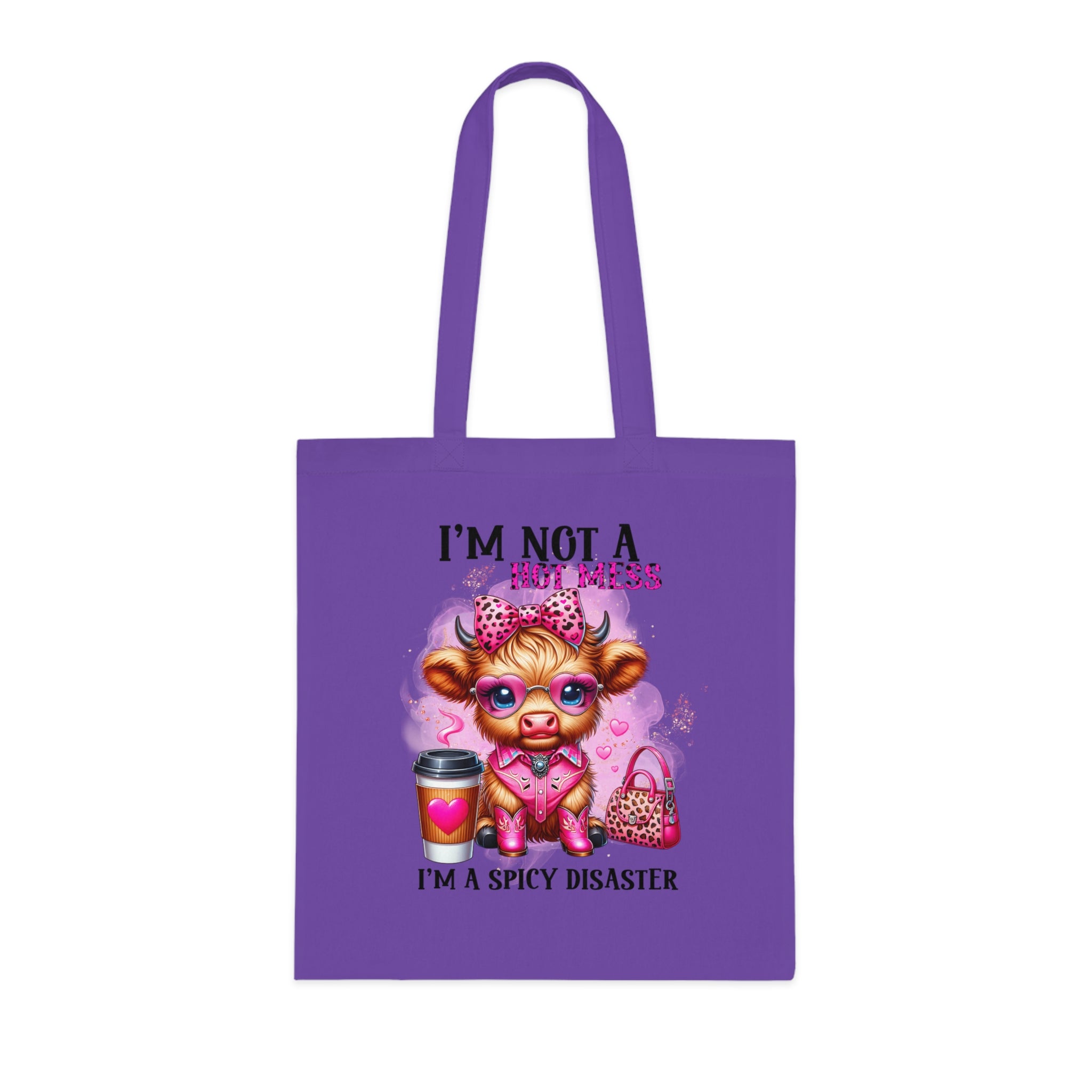 I'm Not a Hot Mess I'm A Spicy Disaster Cotton Tote