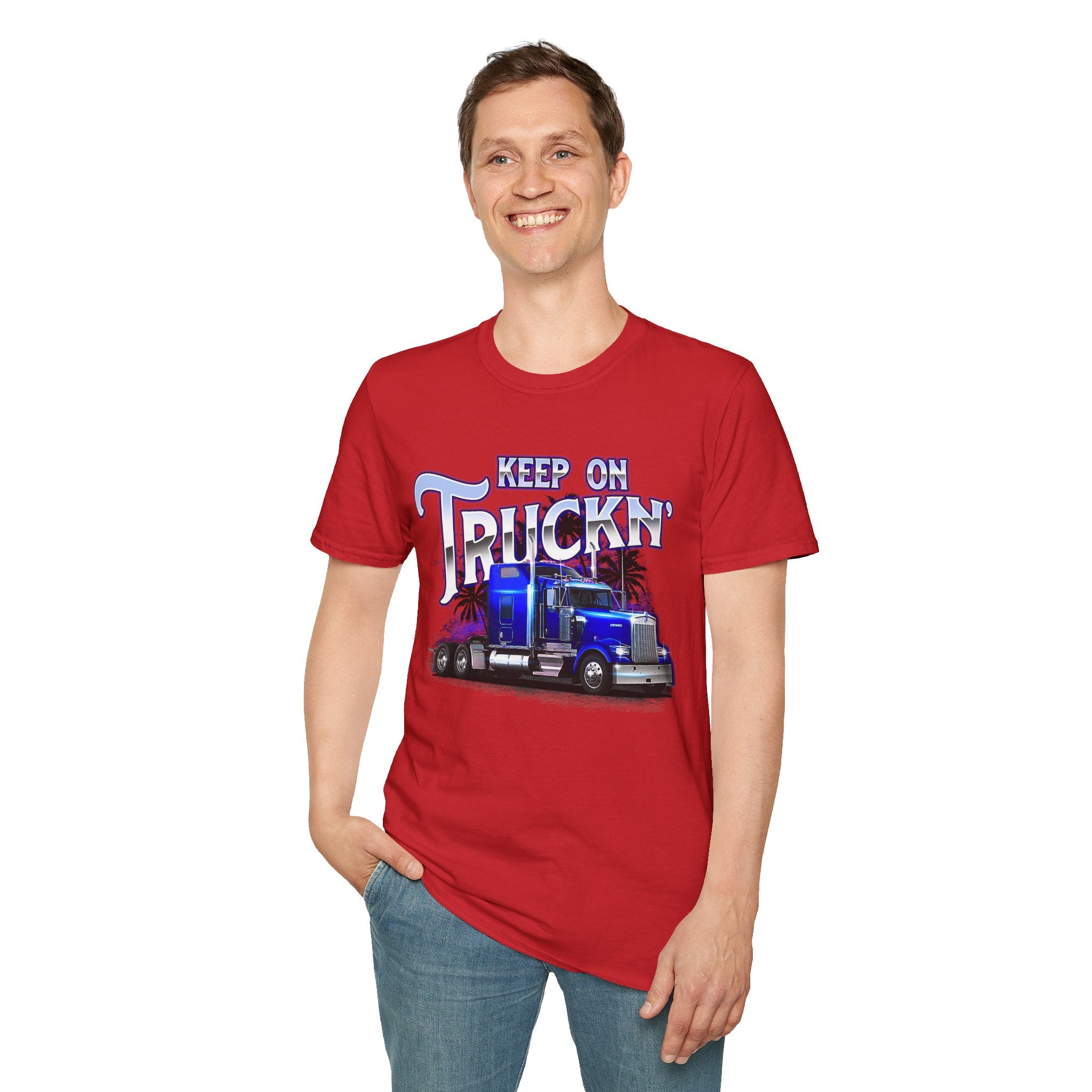 Keep On Truckn Trucker Soft Style T-Shirt
