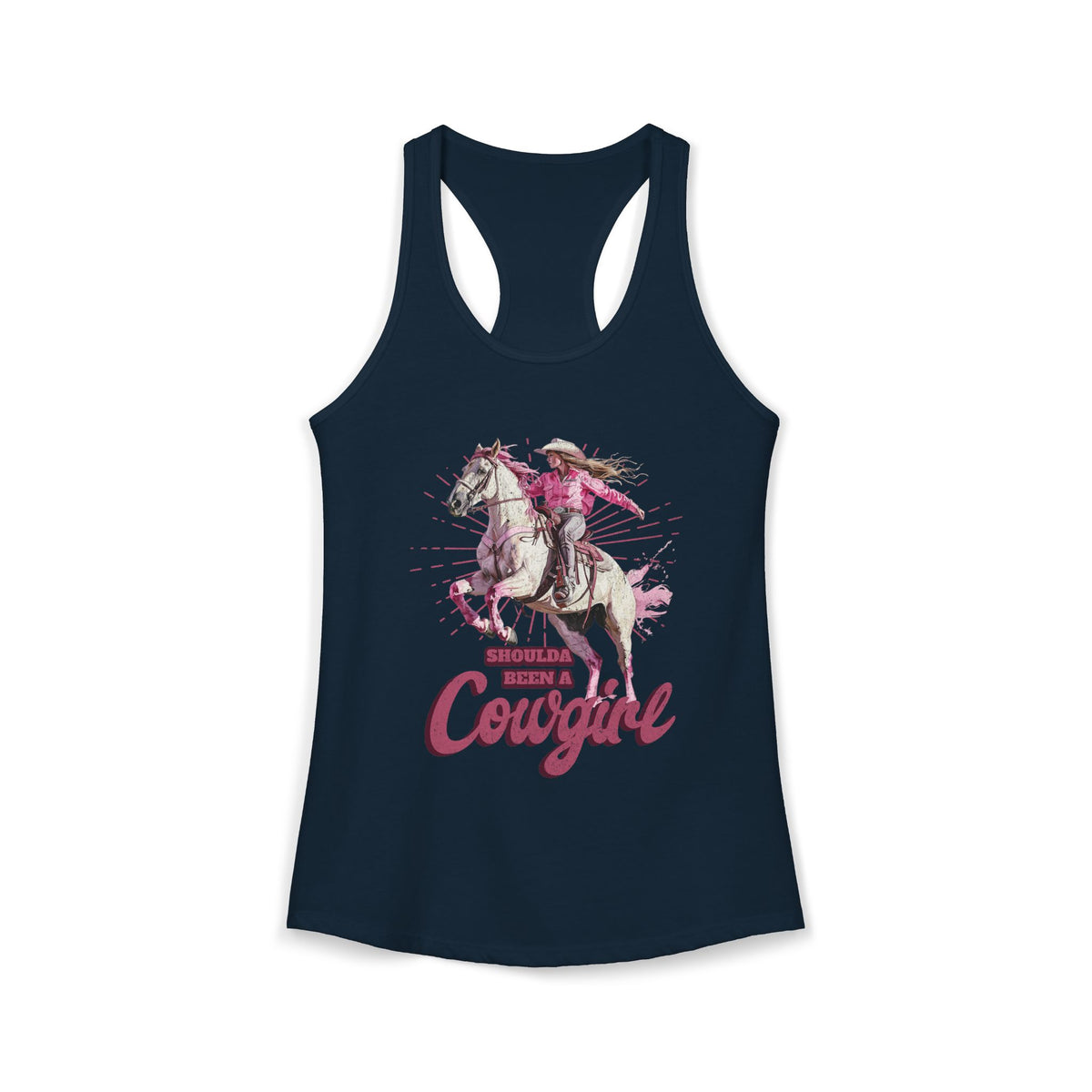 Shoulda Been a Cowgirl Women's Ideal Racerback Tank