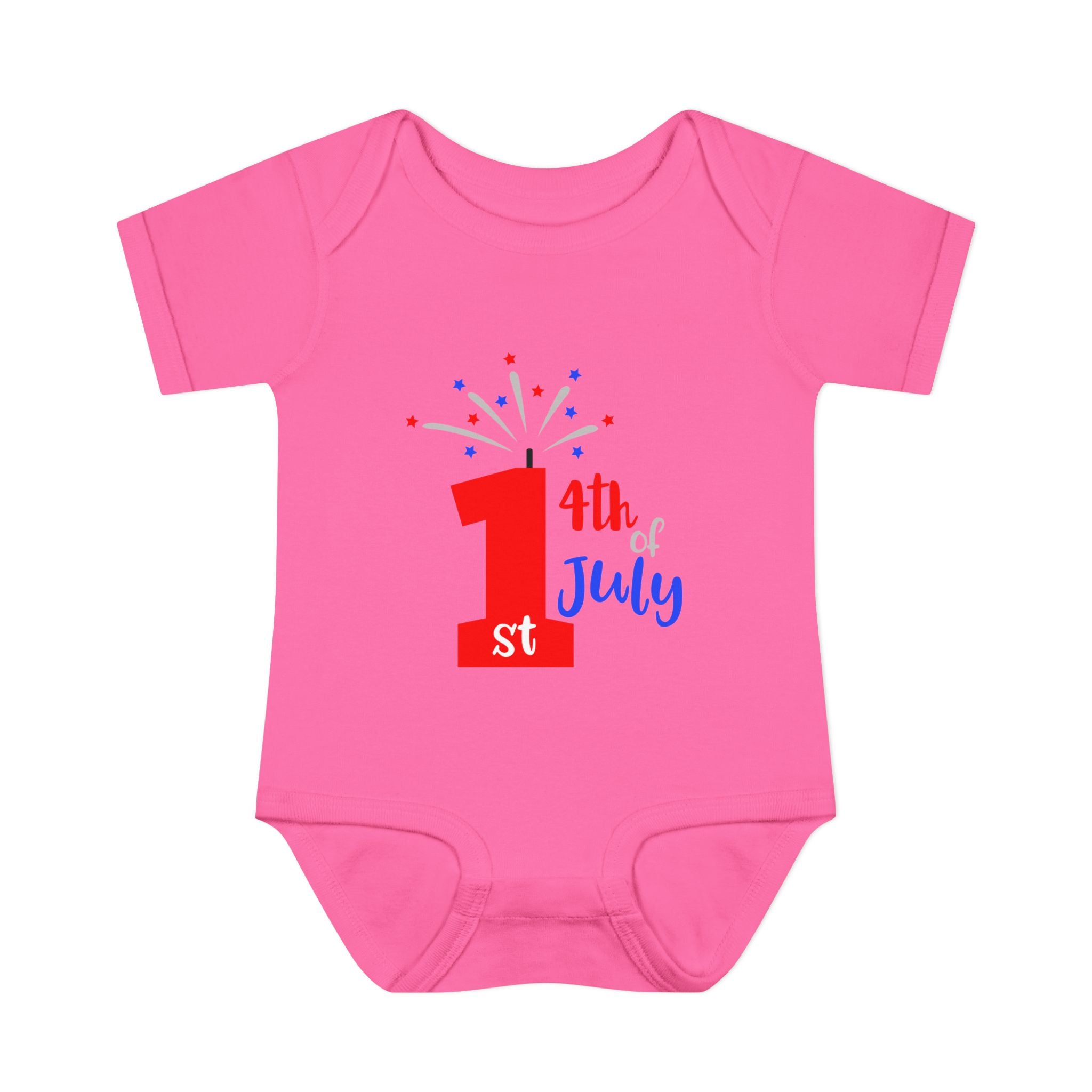 1st 4th of July Baby Bodysuit | Patriotic Fireworks Infant Onesie