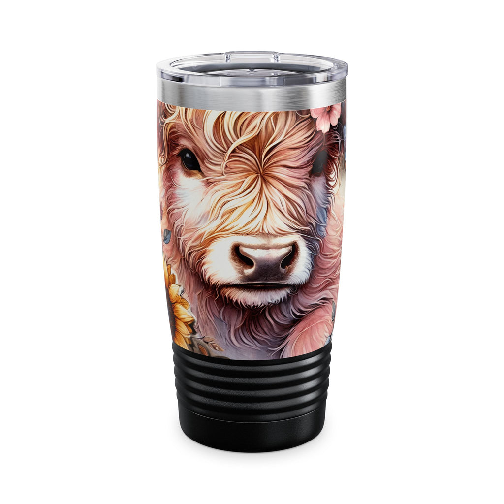 Highland Cow "Gigi" 20oz Ringneck Tumbler