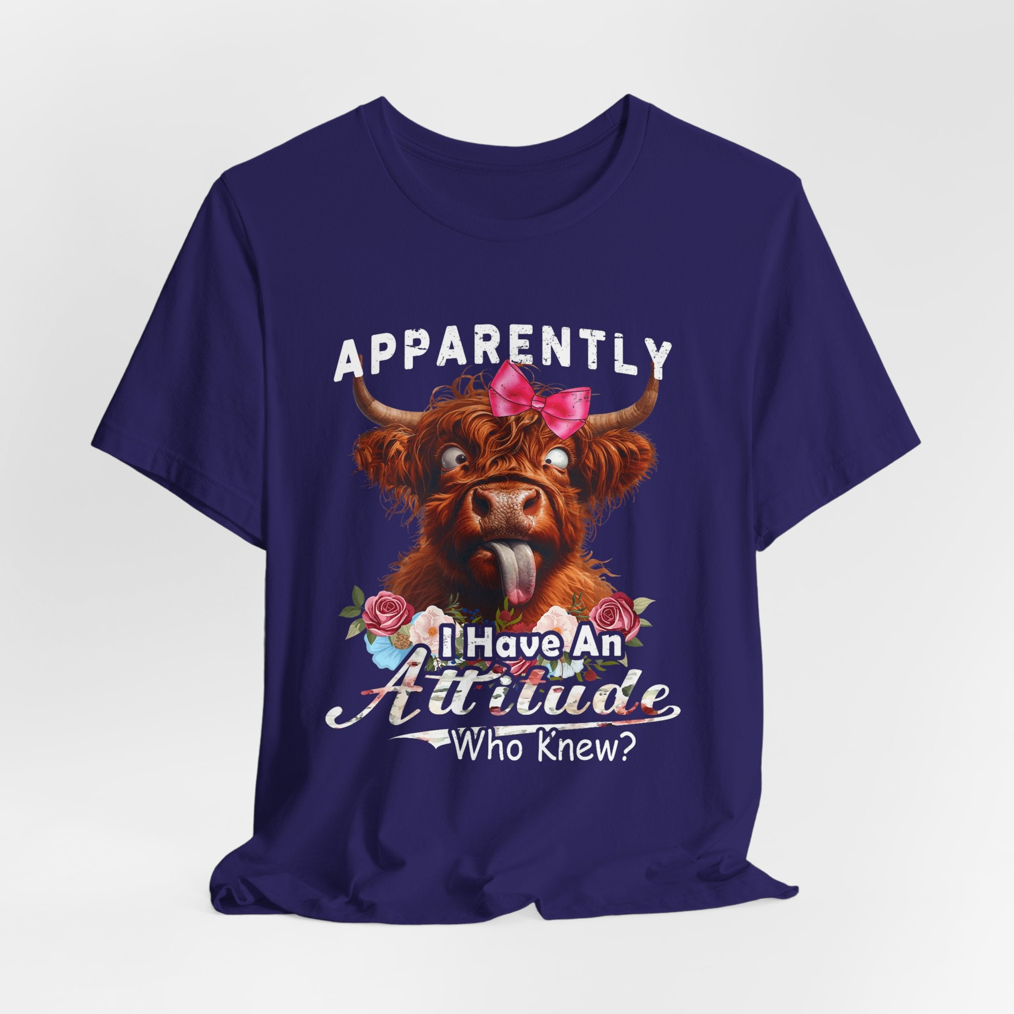 Apparently, I Have an Attitude Who Knew Unisex Jersey Short Sleeve Tee