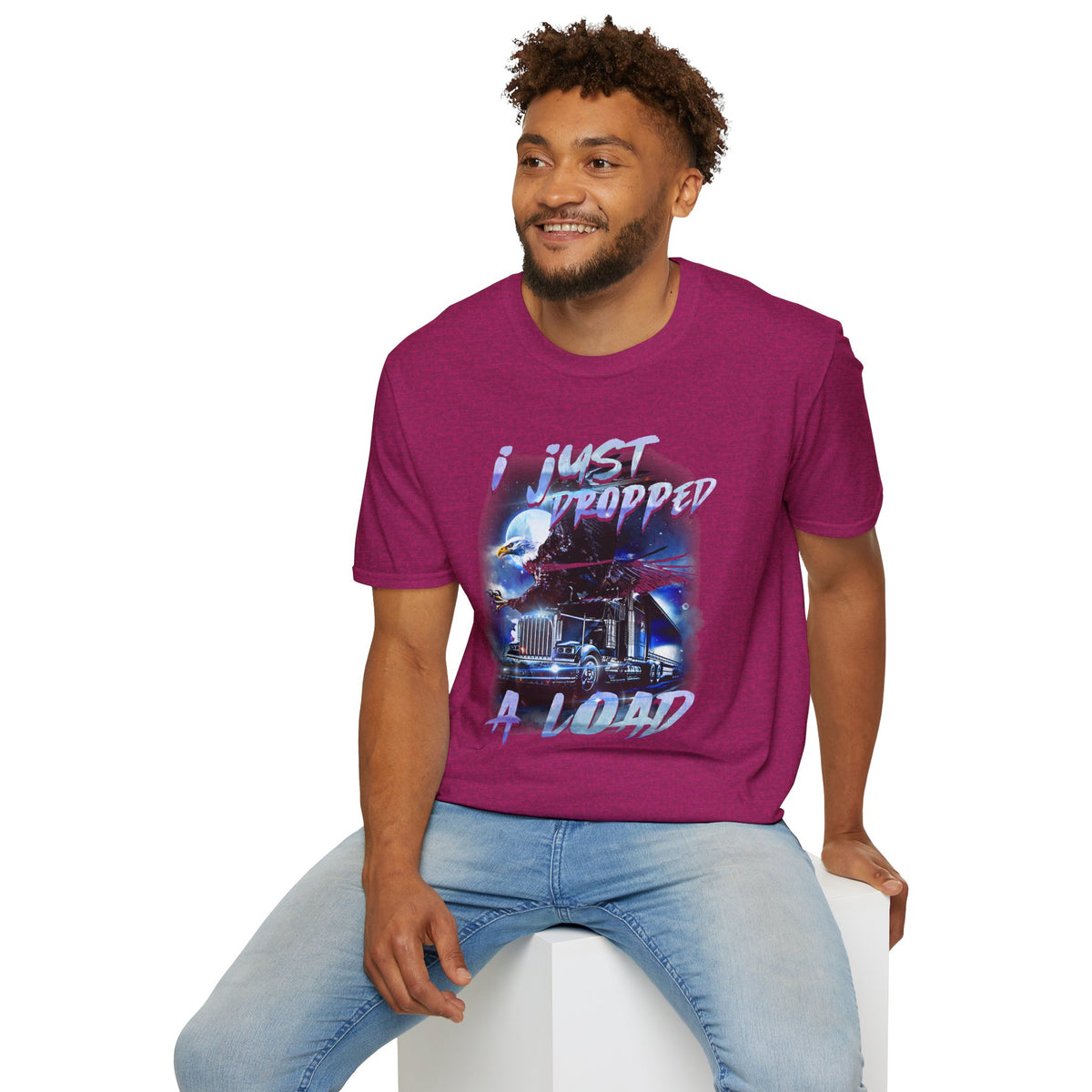 Just Dropped a Load Trucker Softstyle T-Shirt