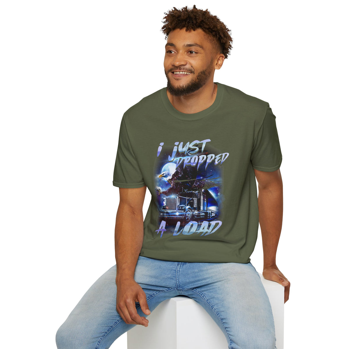 Just Dropped a Load Trucker Softstyle T-Shirt