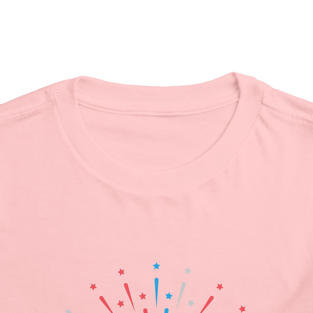 Cupcake with Fireworks Toddler Tee | 2T-5T