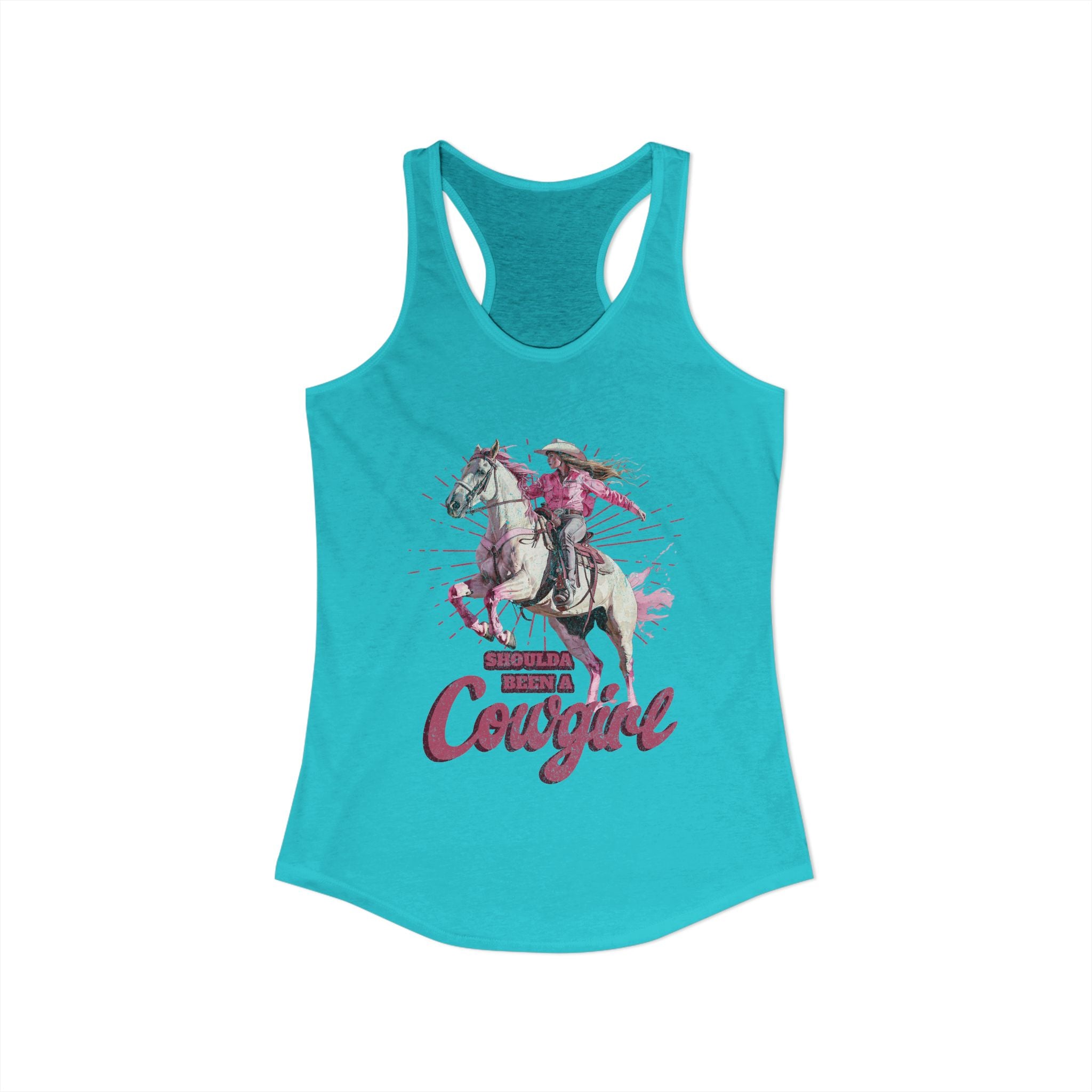 Shoulda Been a Cowgirl Women's Ideal Racerback Tank