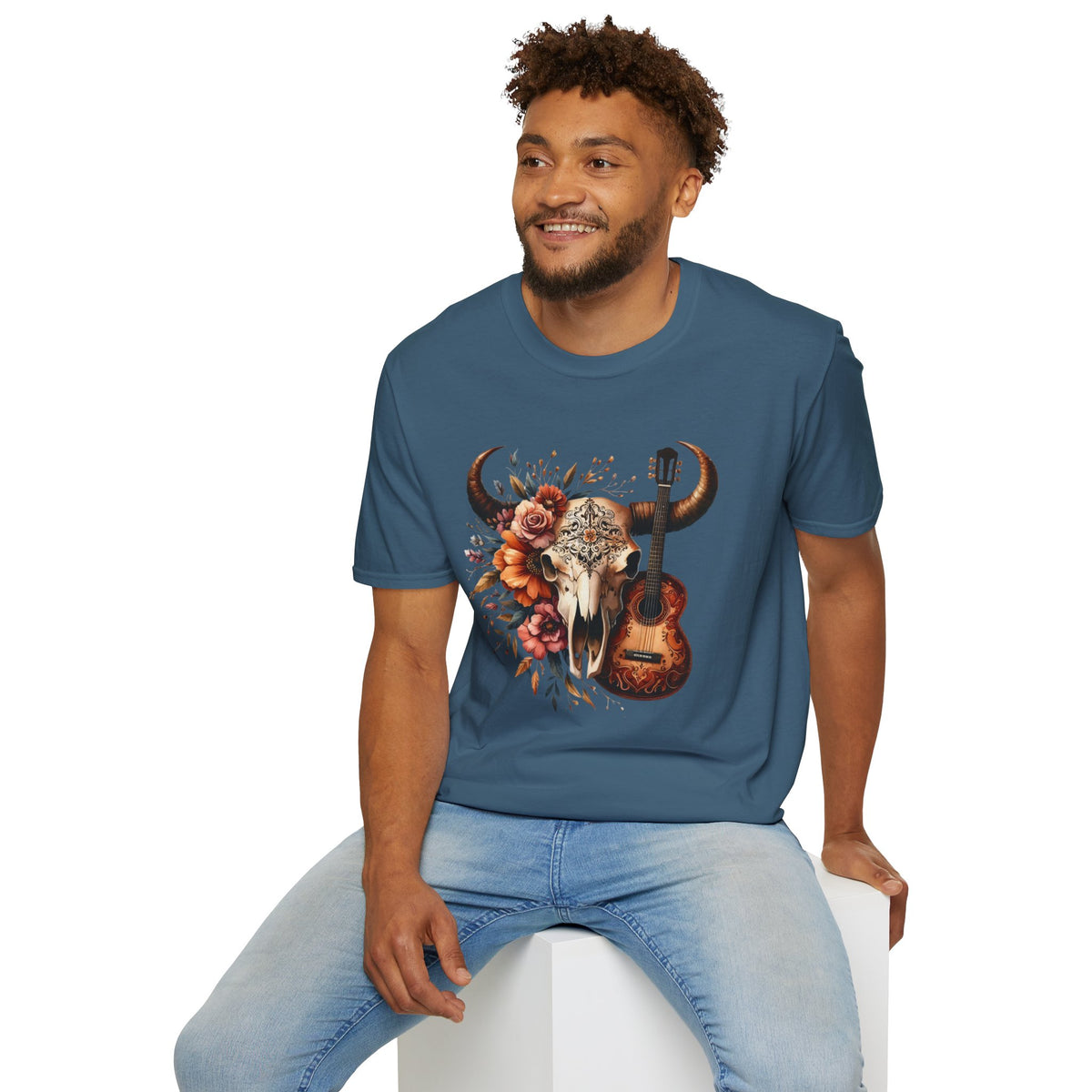 Western Skull Unisex Soft style T-Shirt