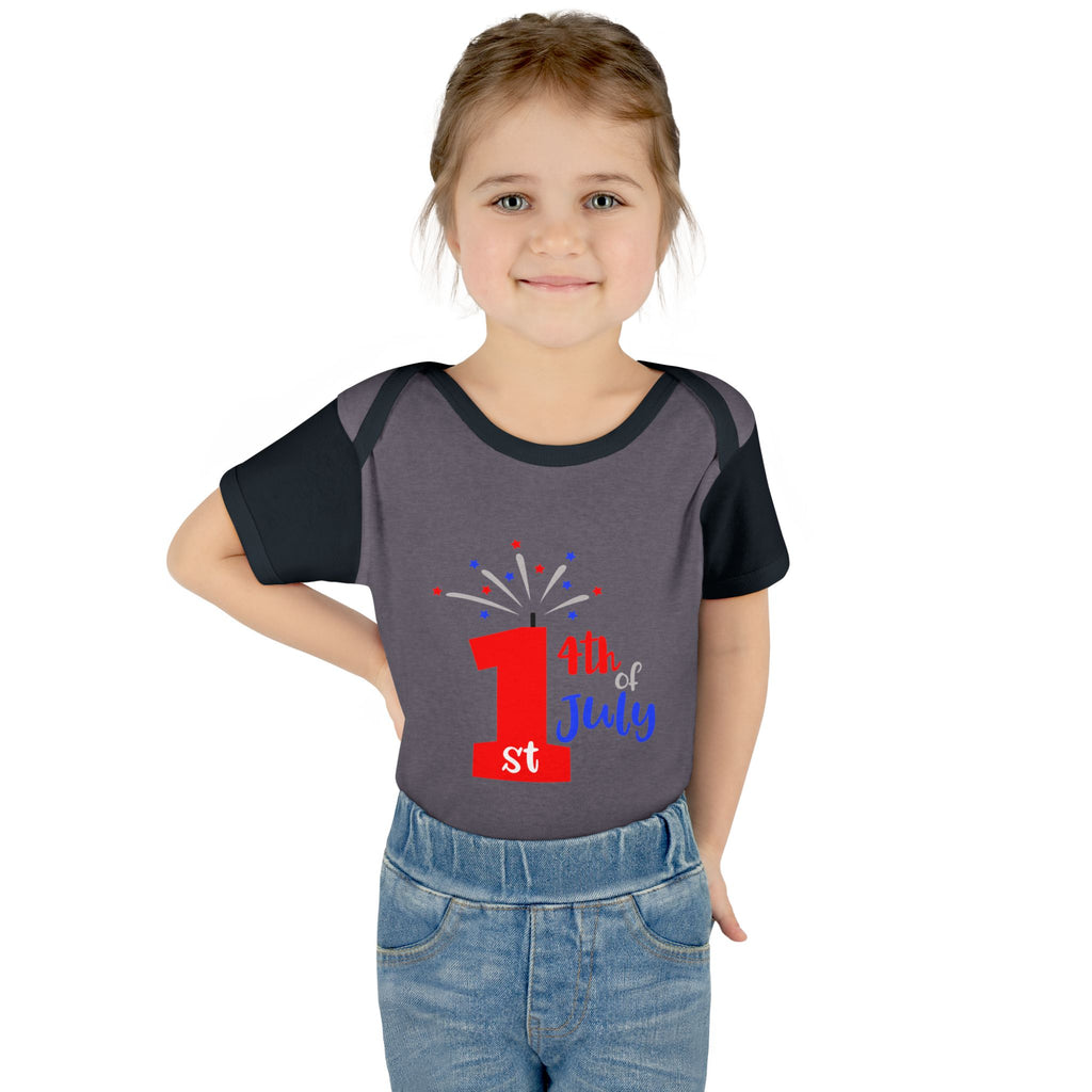 1st 4th of July Baby Bodysuit | Patriotic Fireworks Infant Onesie
