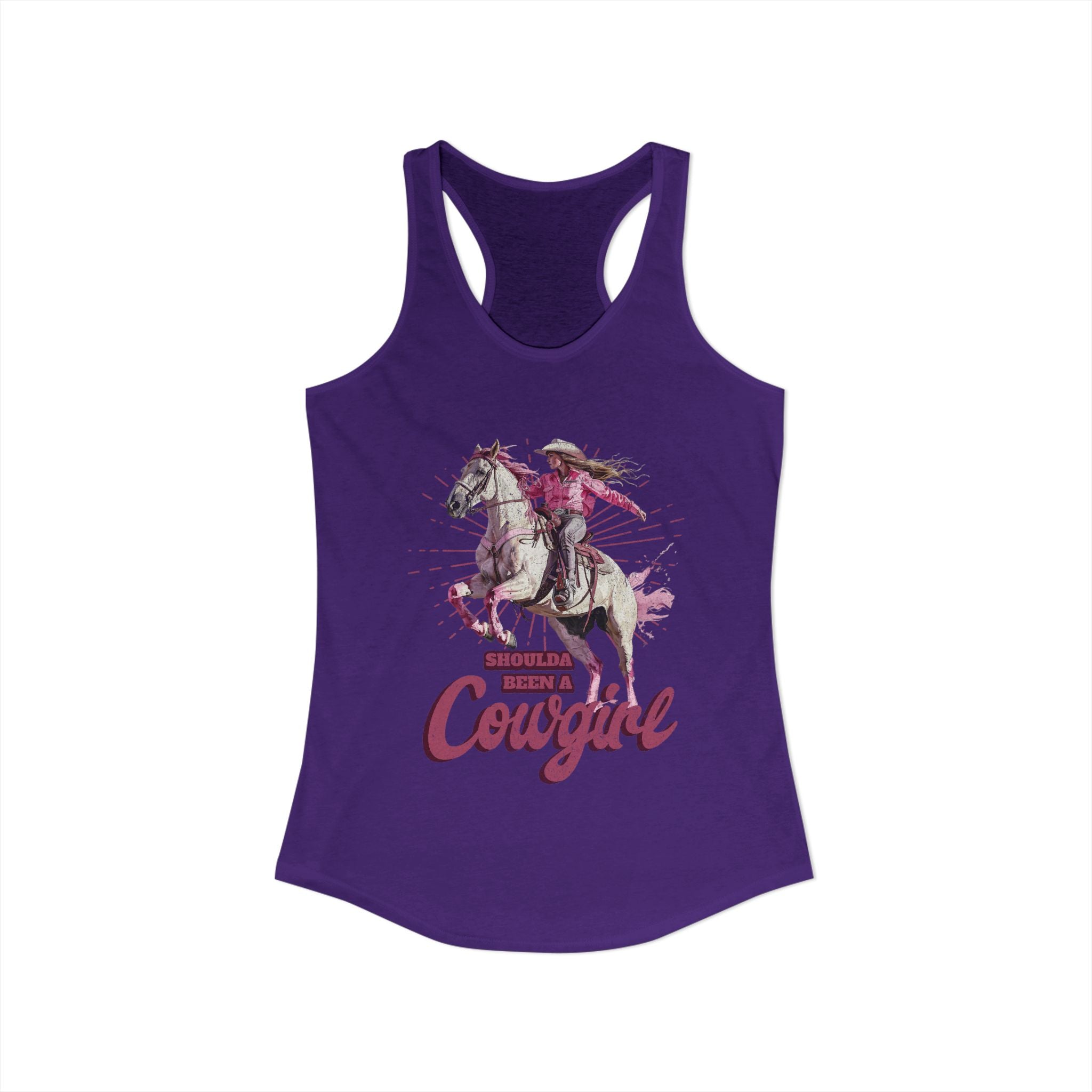 Shoulda Been a Cowgirl Women's Ideal Racerback Tank