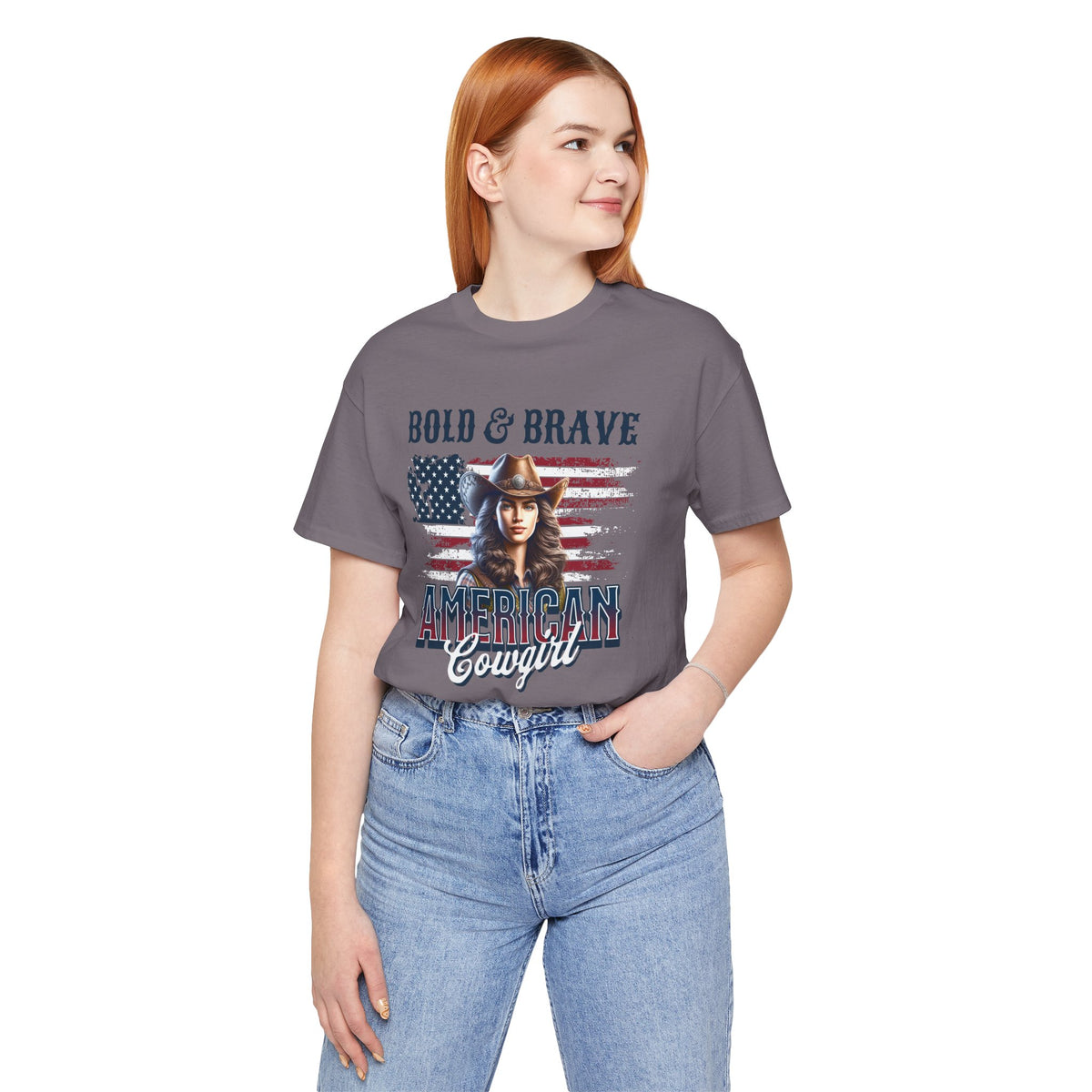 Bold & Brave American Cowgirl Unisex Jersey Short Sleeve Tee