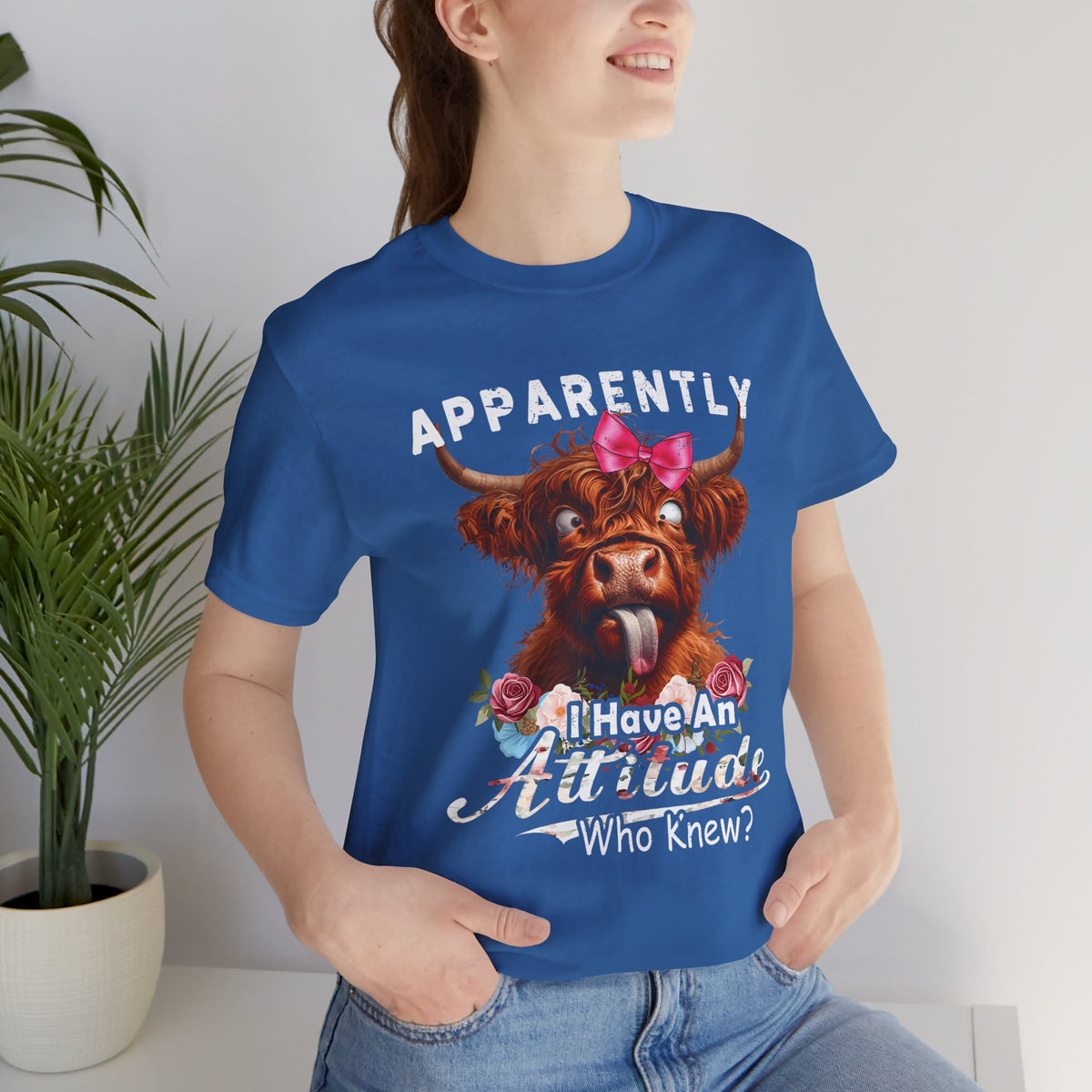 Apparently, I Have an Attitude Who Knew Unisex Jersey Short Sleeve Tee
